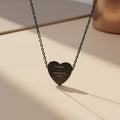 Engraved Heart Necklace — “Fearfully & Wonderfully made” Sterling Pendant