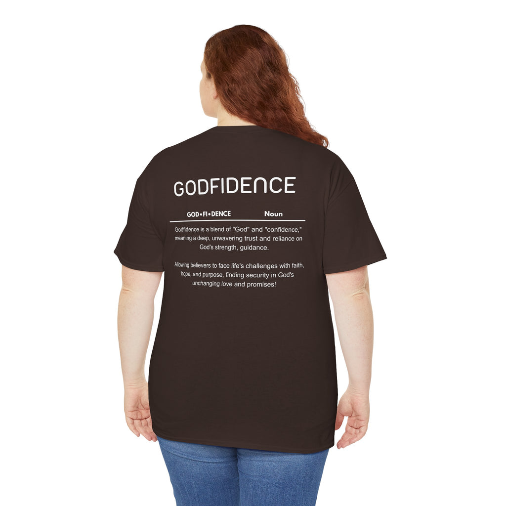 Godfidence definition tee | Christian faith shirt, faith-based typography