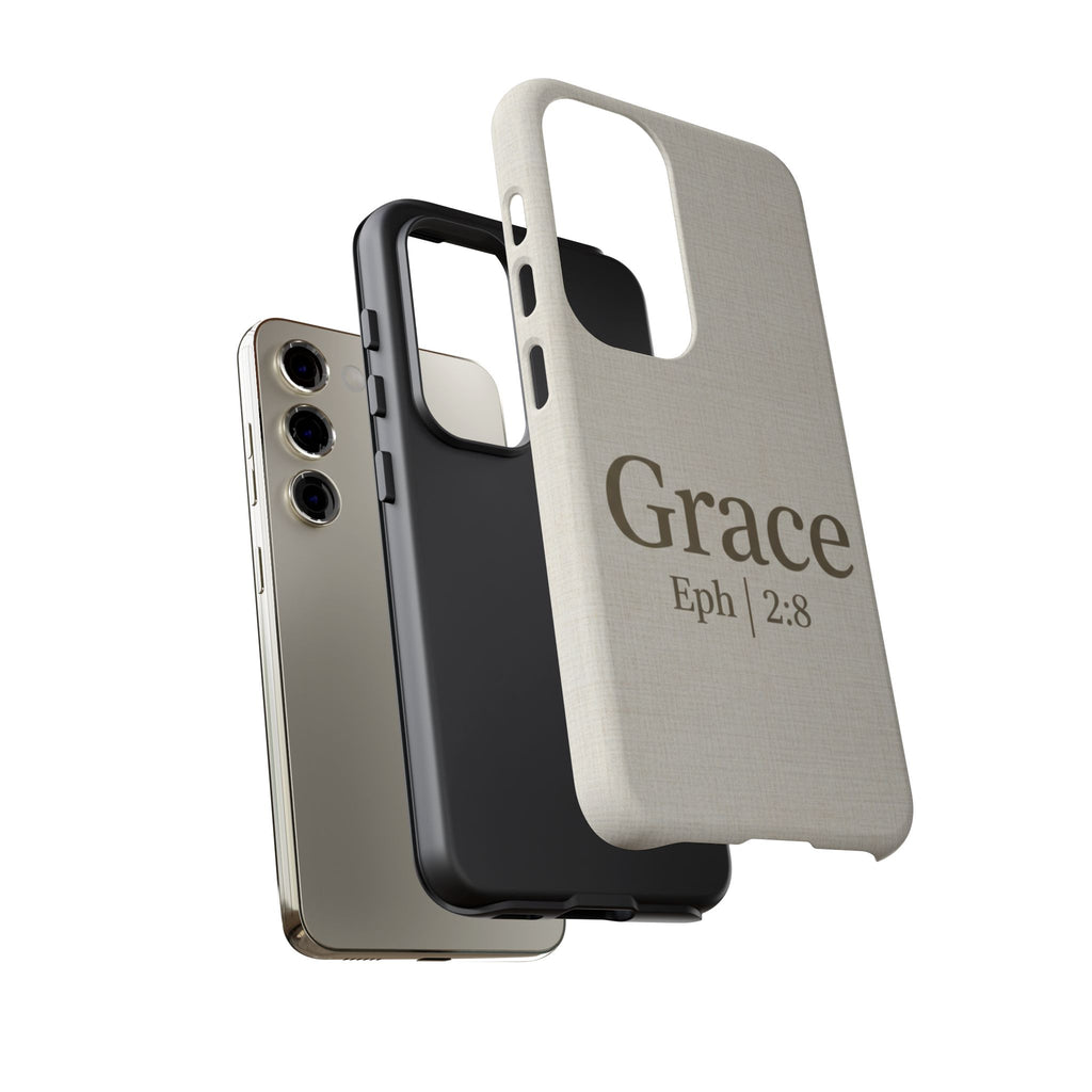 Grace (Ephesians 2:8) Phone Case — Minimalist Christian Inspirational Tough Case