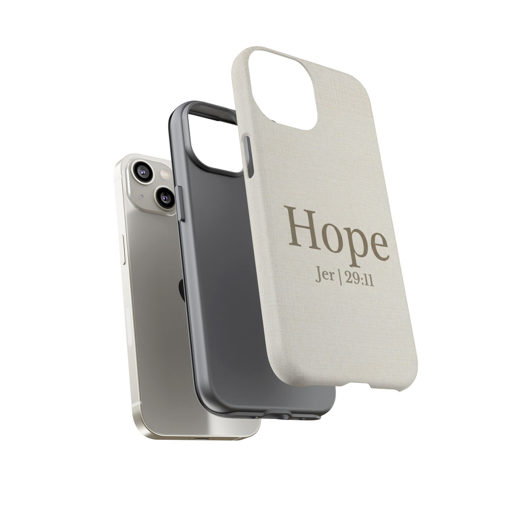 Hope (Jeremiah 29:11) Phone Case — Minimalist Christian Inspirational Cover