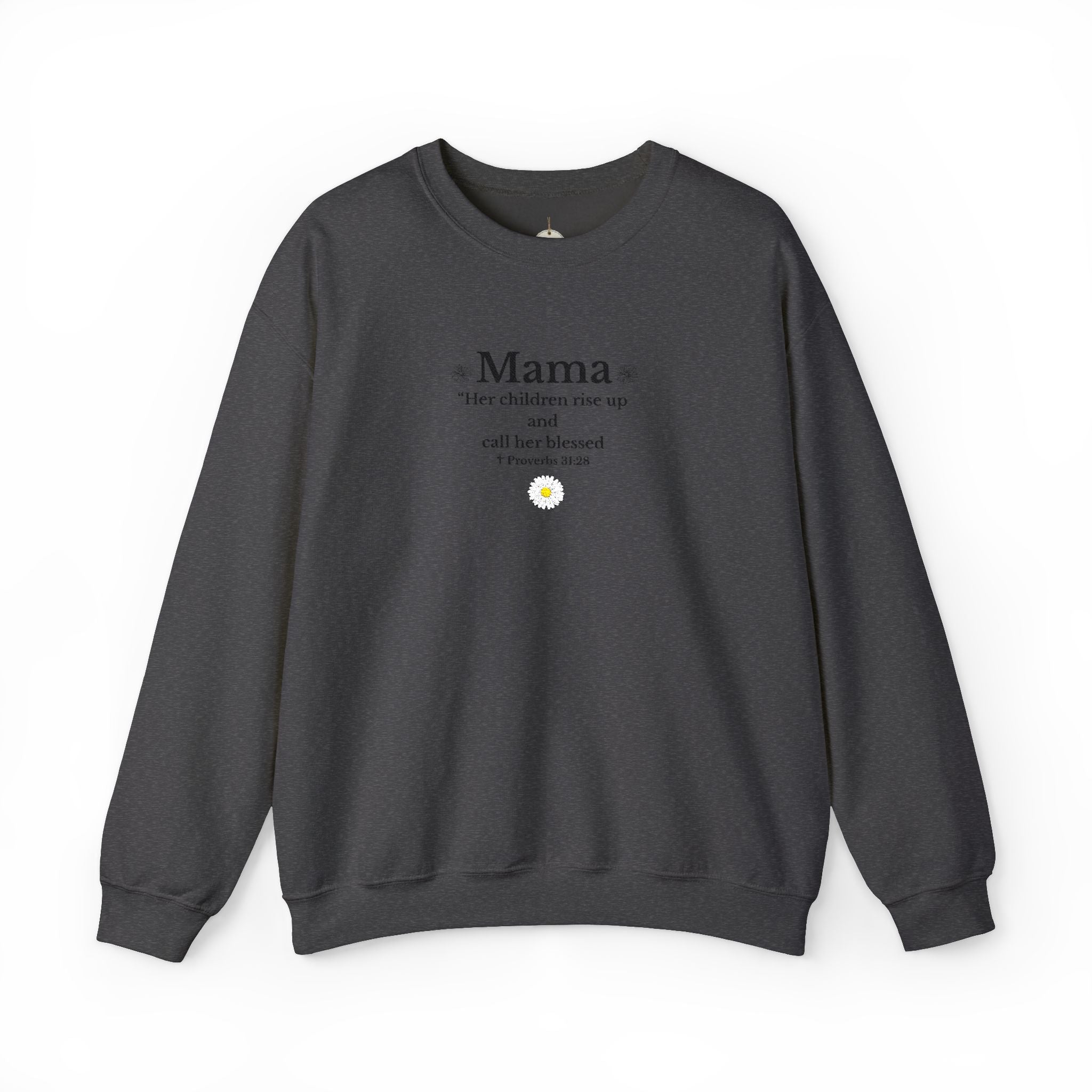 Mama Sunshine Crewneck Sweatshirt — "Mama the sunshine in my soul" Cozy Mom Gift - Embroidered