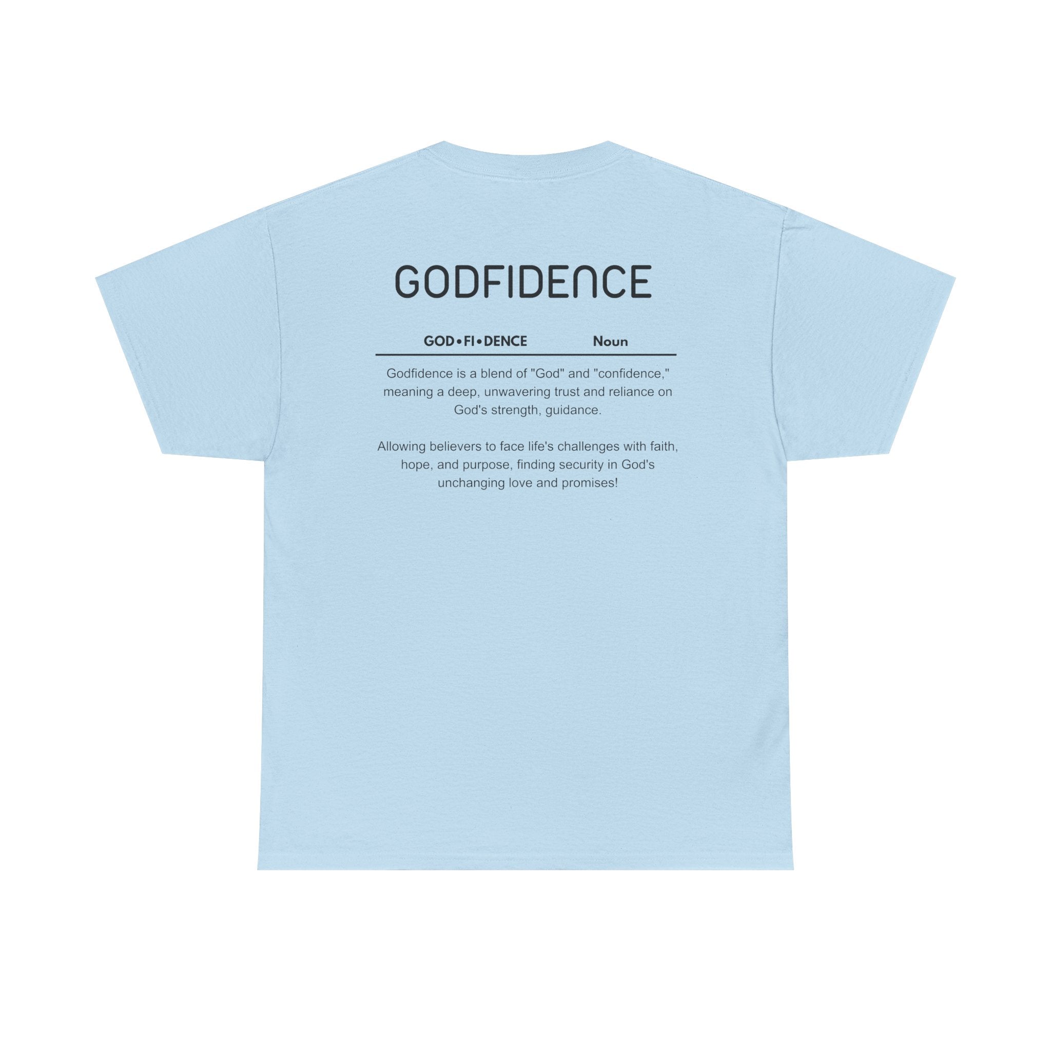 Godfidence definition tee | Christian faith shirt, faith-based typography
