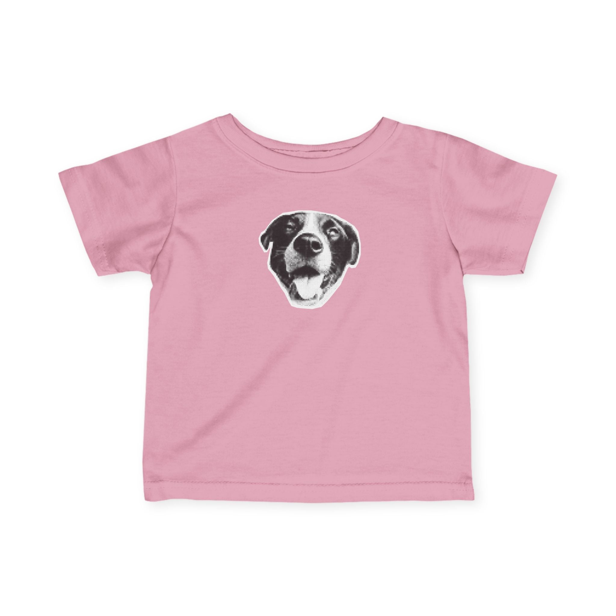 Infant Tee – Smiling Dog Face Baby Shirt