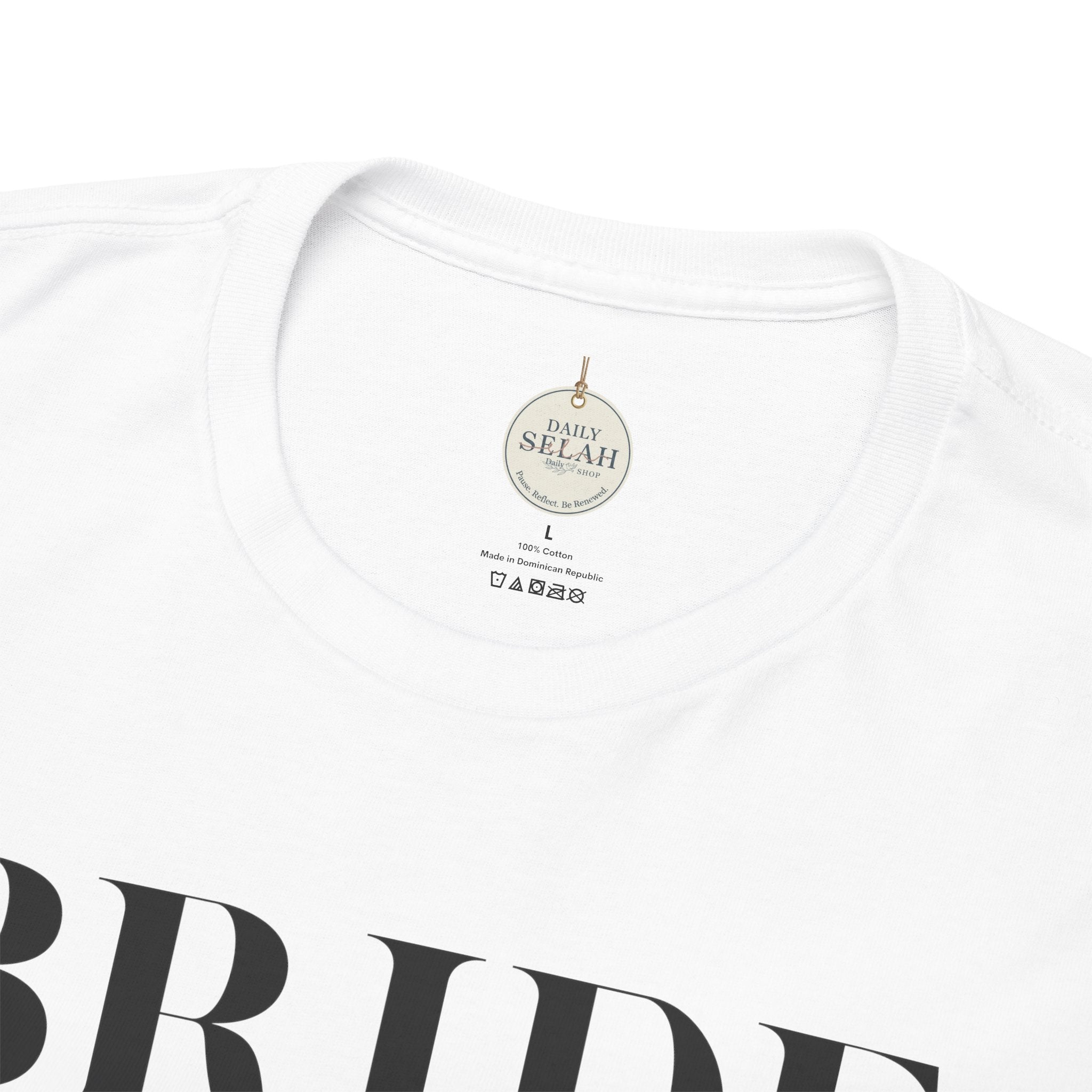 Bride T-Shirt — "We Found a Good Thing" Wedding Rings Tee - Christian - Personalized