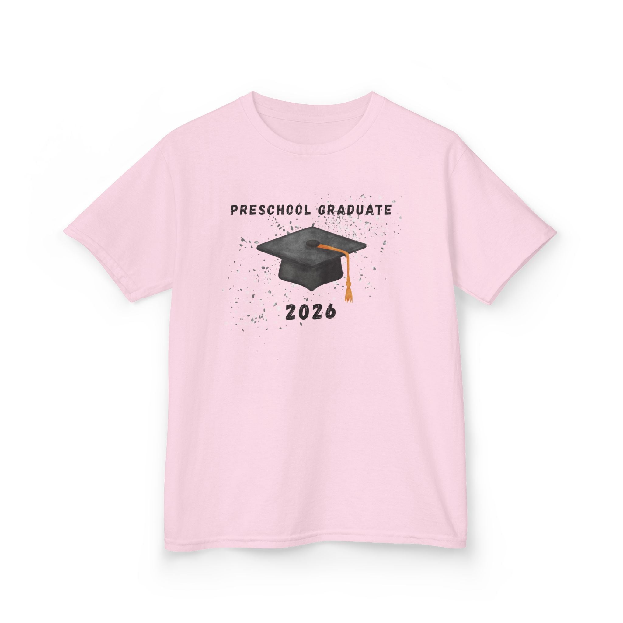 Preschool Graduate 2026 Kids T-Shirt — Graduation Cap Celebration Tee