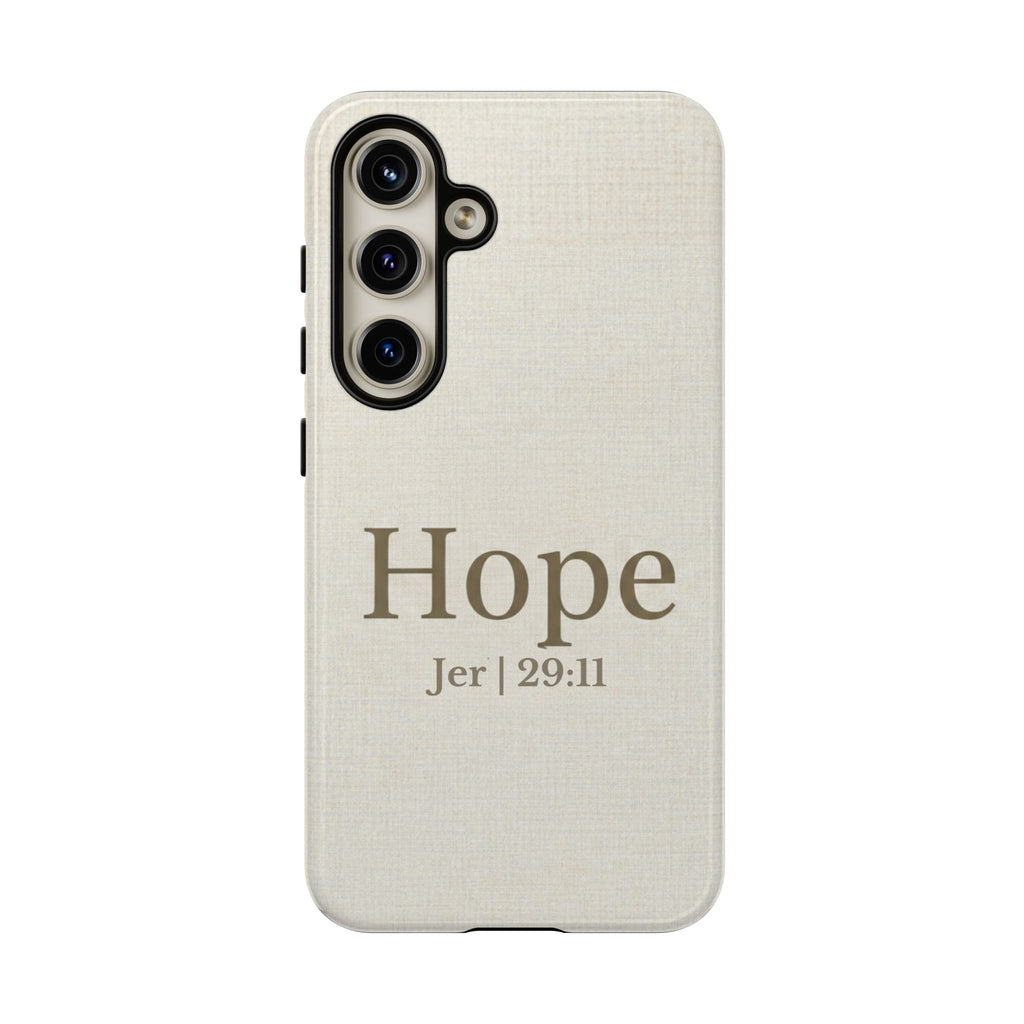 Hope (Jeremiah 29:11) Phone Case — Minimalist Christian Inspirational Cover