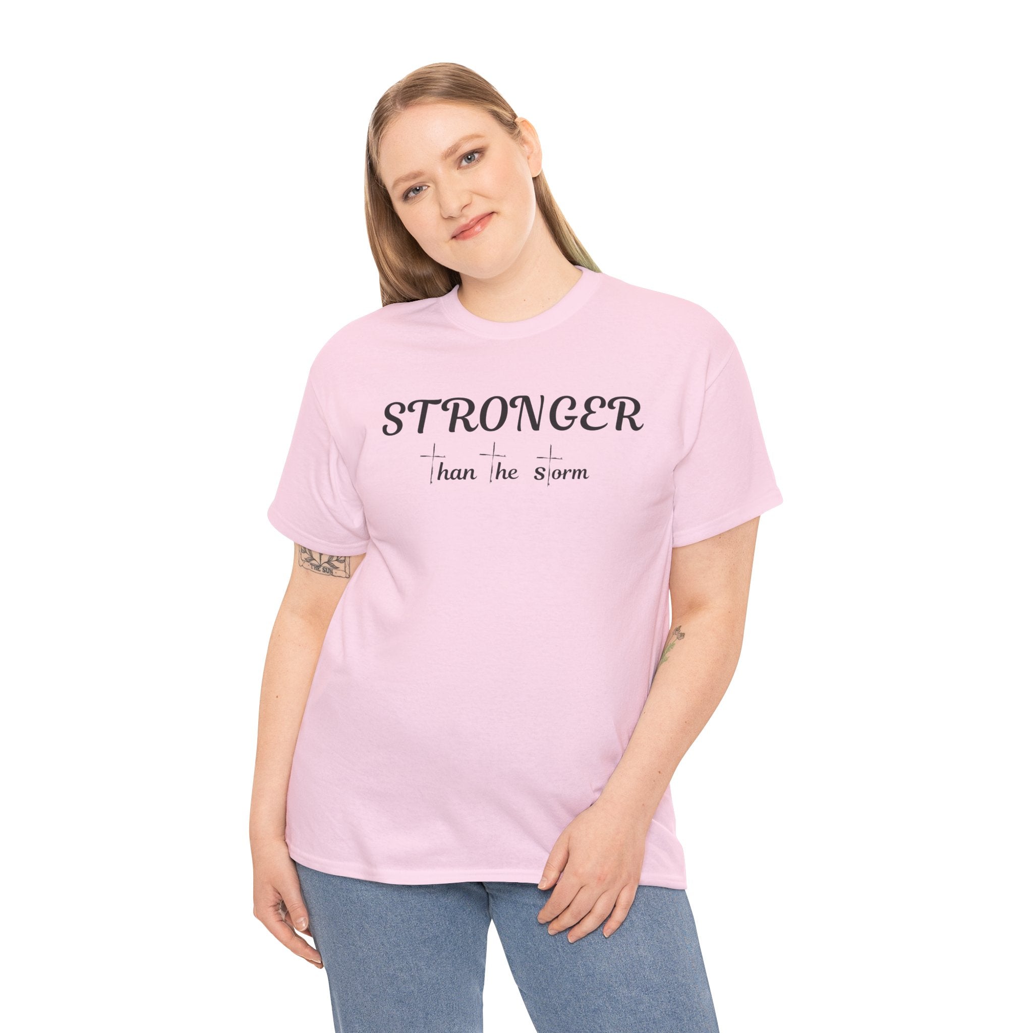 Stronger Than the Storm Tee — Inspirational Motivational T-Shirt