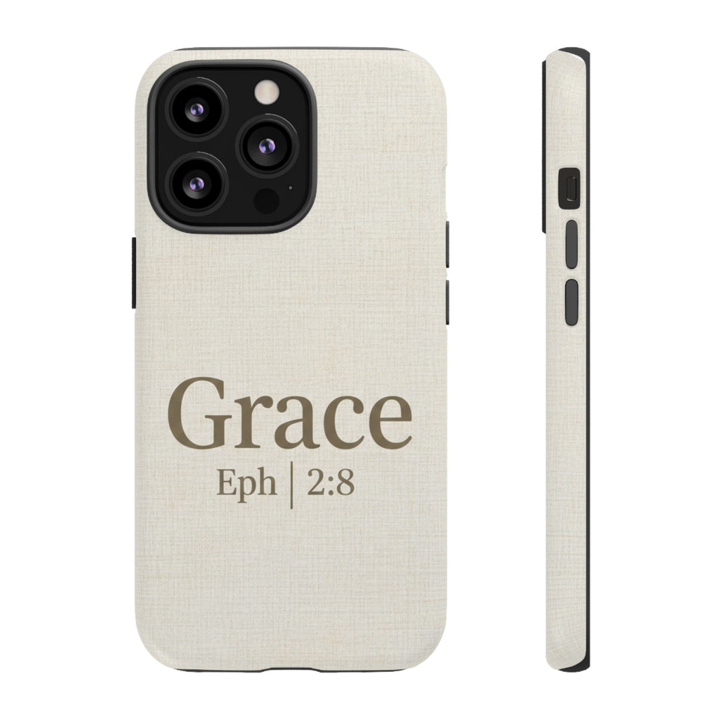Grace (Ephesians 2:8) Phone Case — Minimalist Christian Inspirational Tough Case