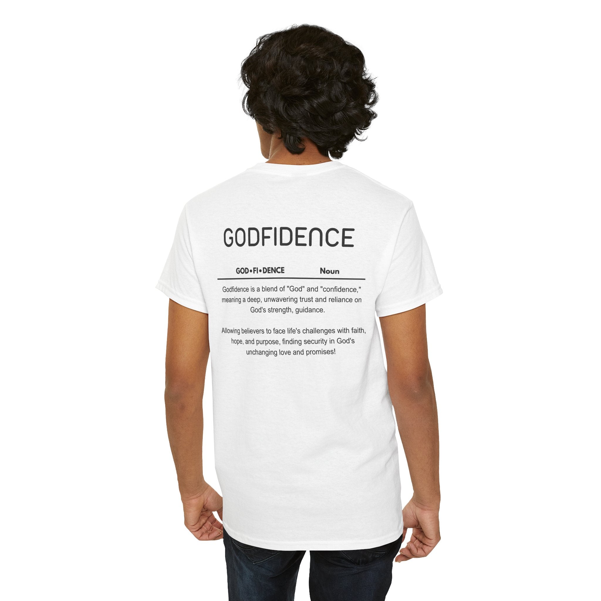 Godfidence definition tee | Christian faith shirt, faith-based typography
