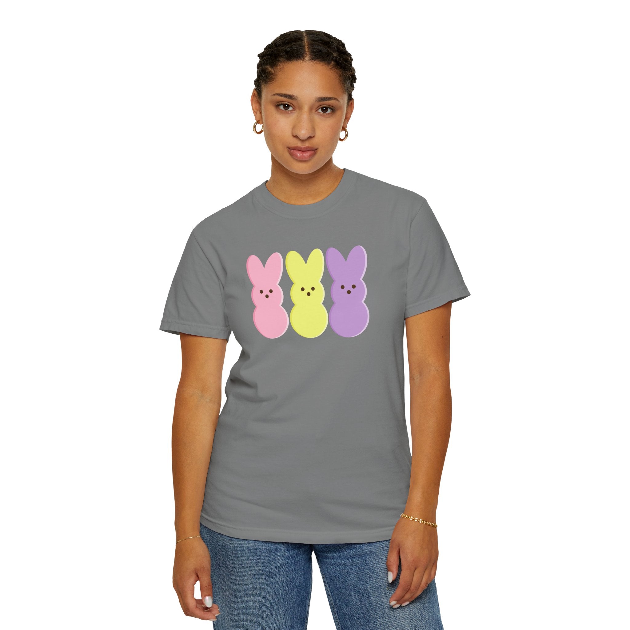 Easter Peeps Bunny T-Shirt — Pastel Marshmallow Bunny Tee (Comfort Colors)