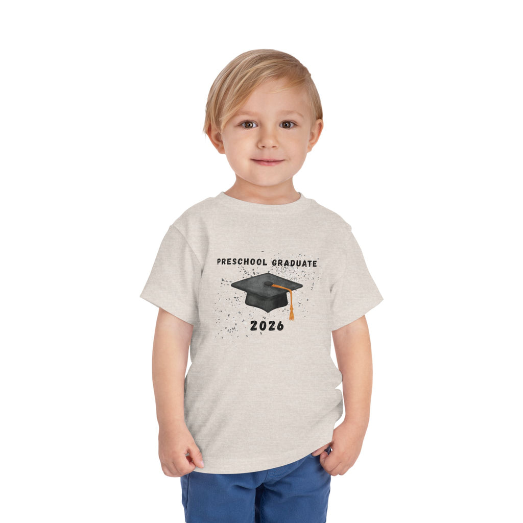 Preschool Graduate 2026 Toddler Tee - Graduation Cap Celebration Shirt