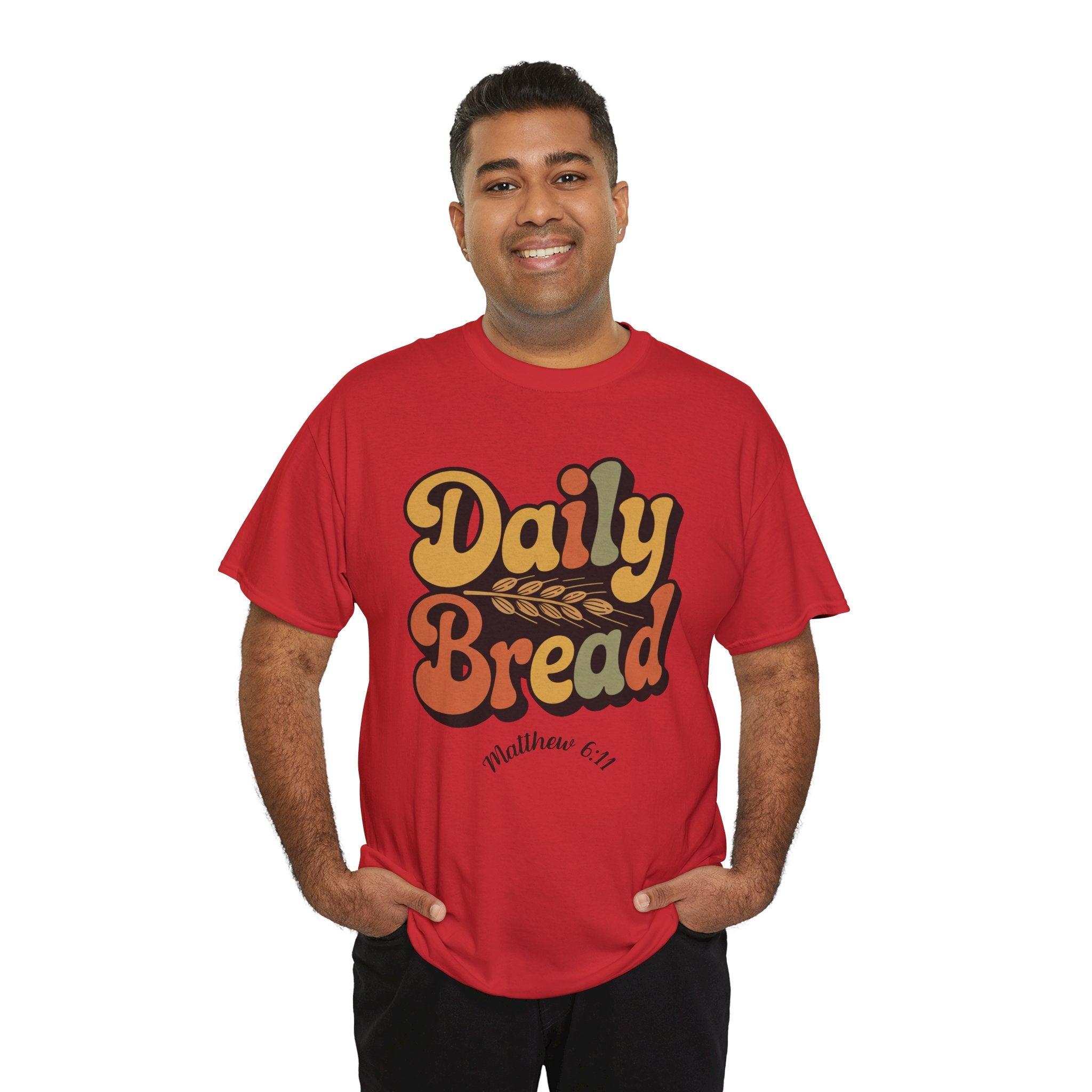 Daily Bread Shirt, Matthew 6:11, Retro Christian Shirt, Vintage Faith Shirt, Lord's Prayer Shirt, Christian Gift, Scripture Shirt