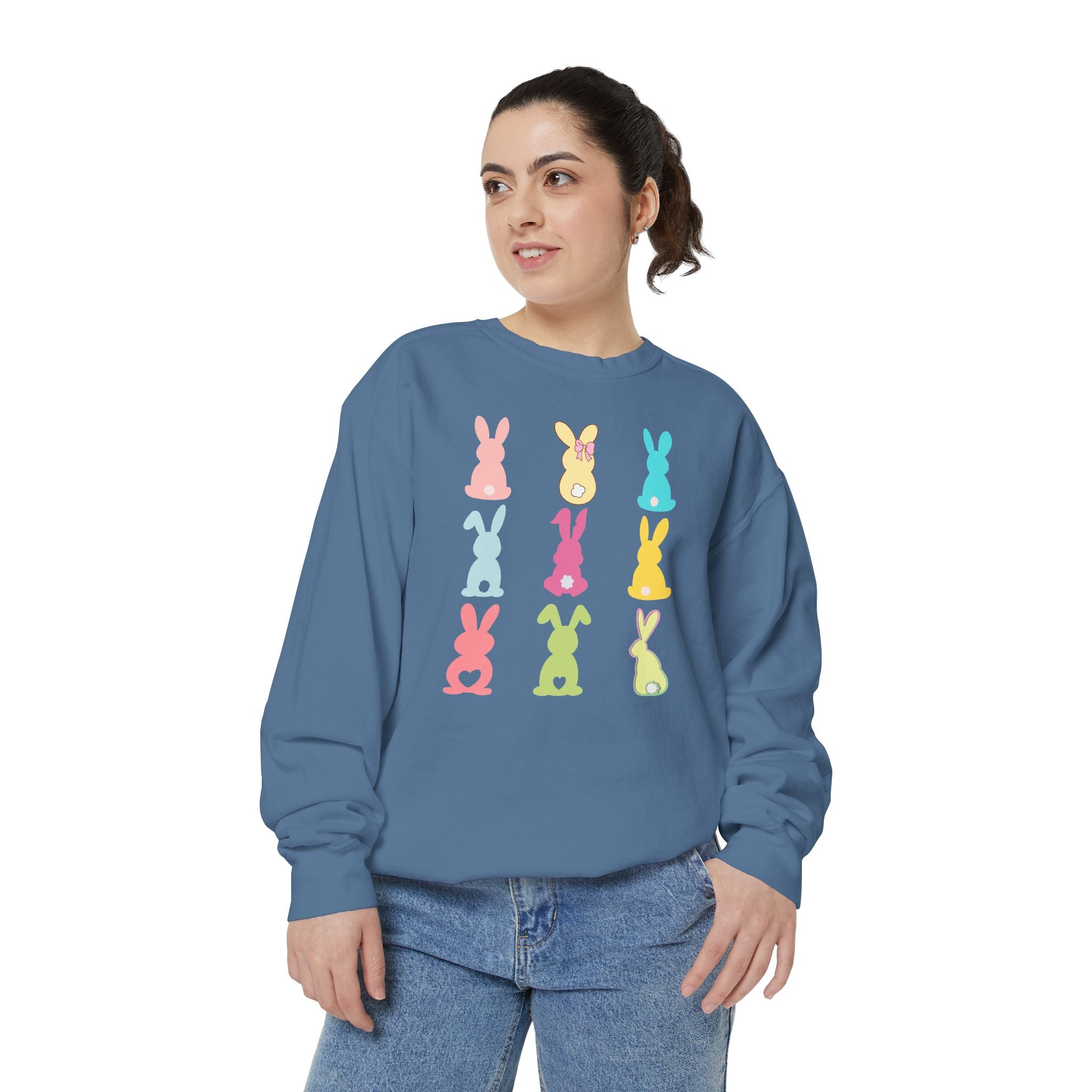Easter Pastel Bunny Sweatshirt (Comfort Colors Sweatshirt)