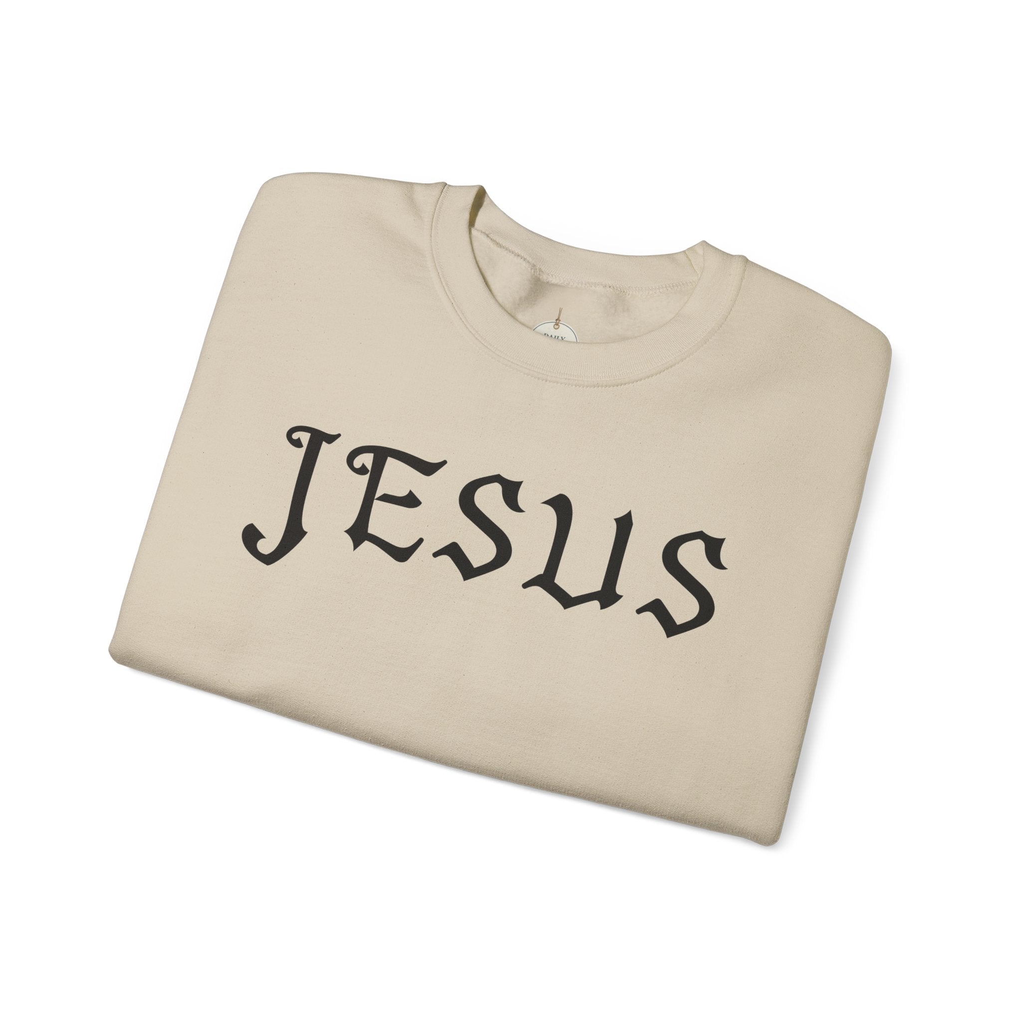 Jesus Crewneck Sweatshirt — Minimal Christian Faith Pullover