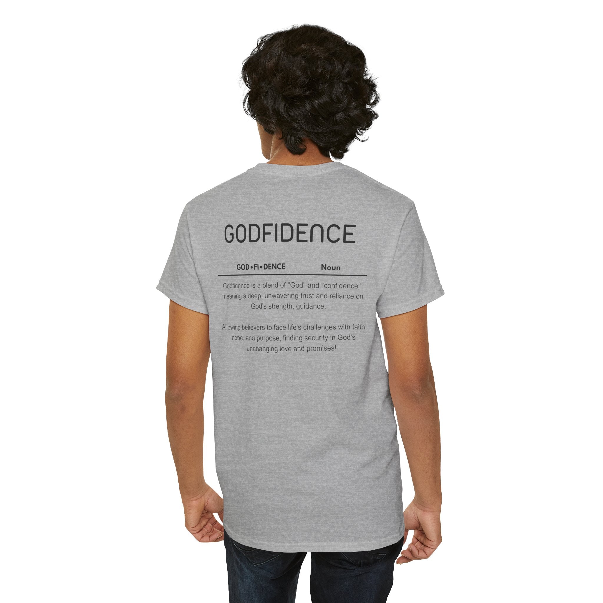 Godfidence definition tee | Christian faith shirt, faith-based typography