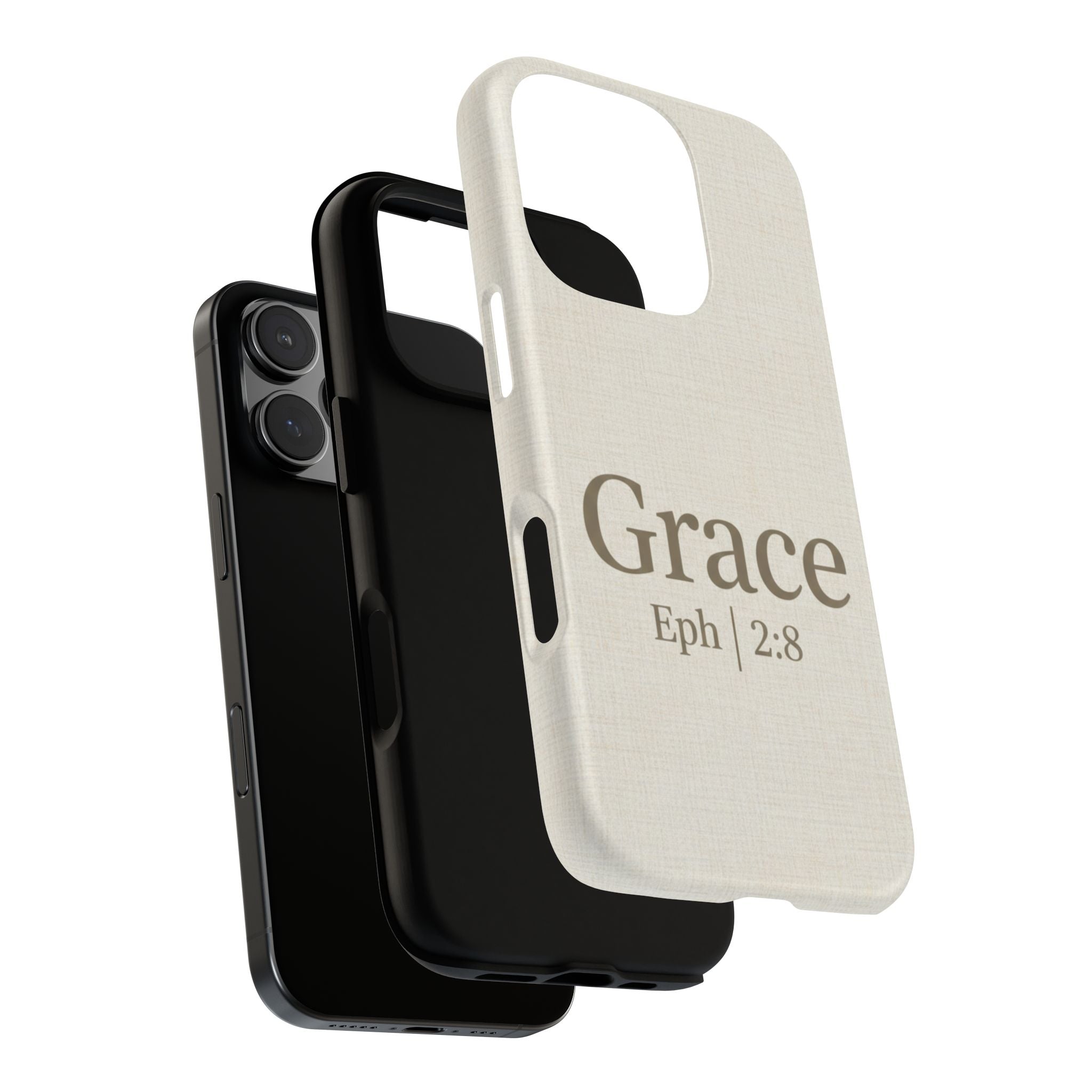 Grace (Ephesians 2:8) Phone Case — Minimalist Christian Inspirational Tough Case
