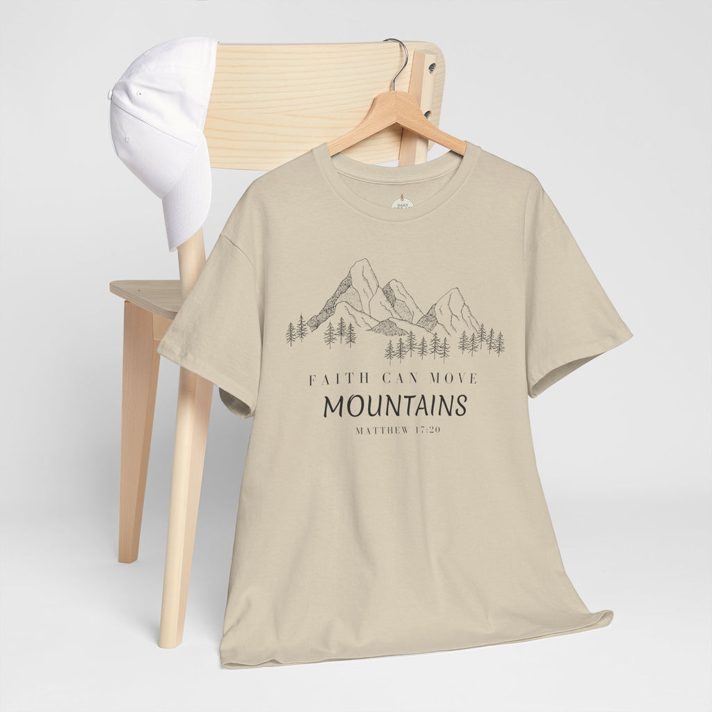 Faith Can Move Mountains T-Shirt | Christian Women's Tee