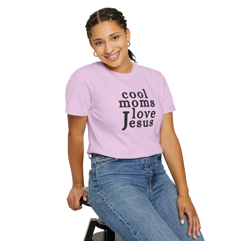 Christian Mom T-Shirt — "Cool Moms Love Jesus" Graphic Tee