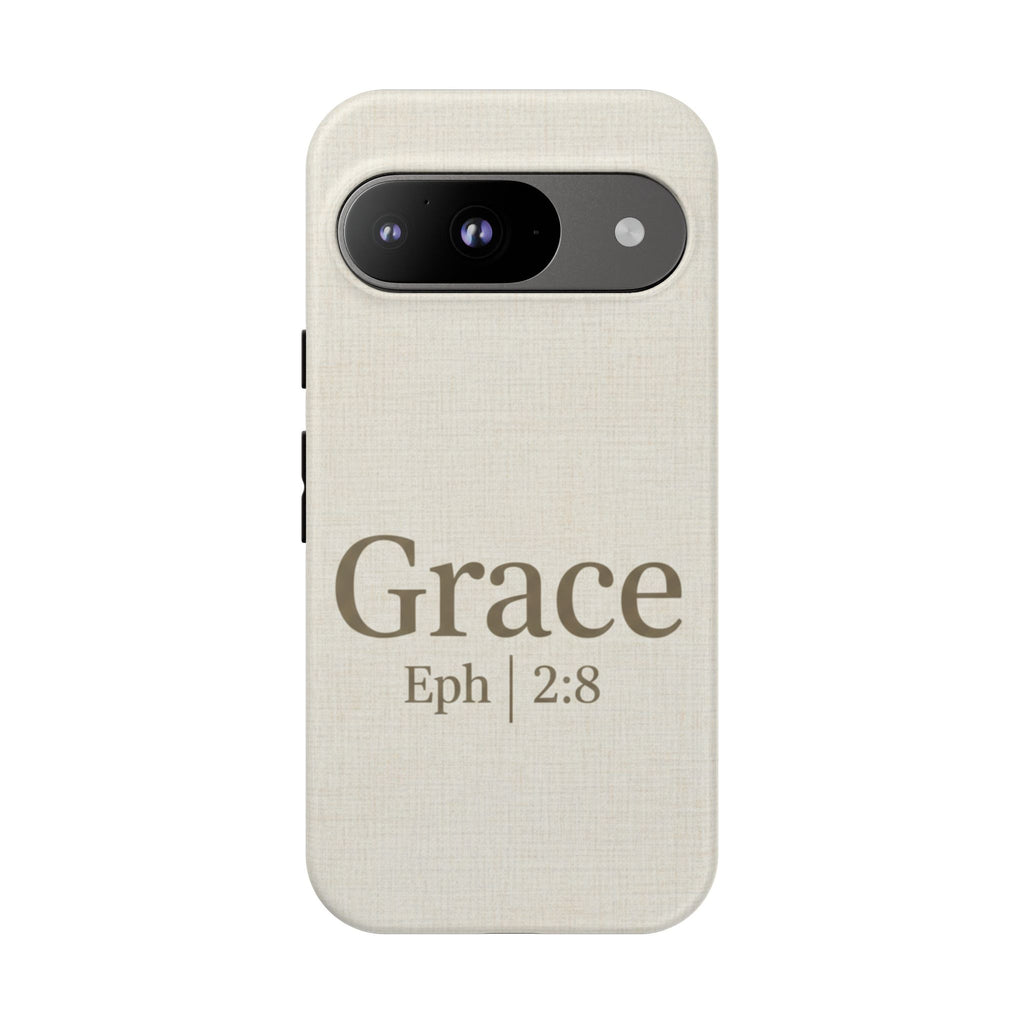 Grace (Ephesians 2:8) Phone Case — Minimalist Christian Inspirational Tough Case