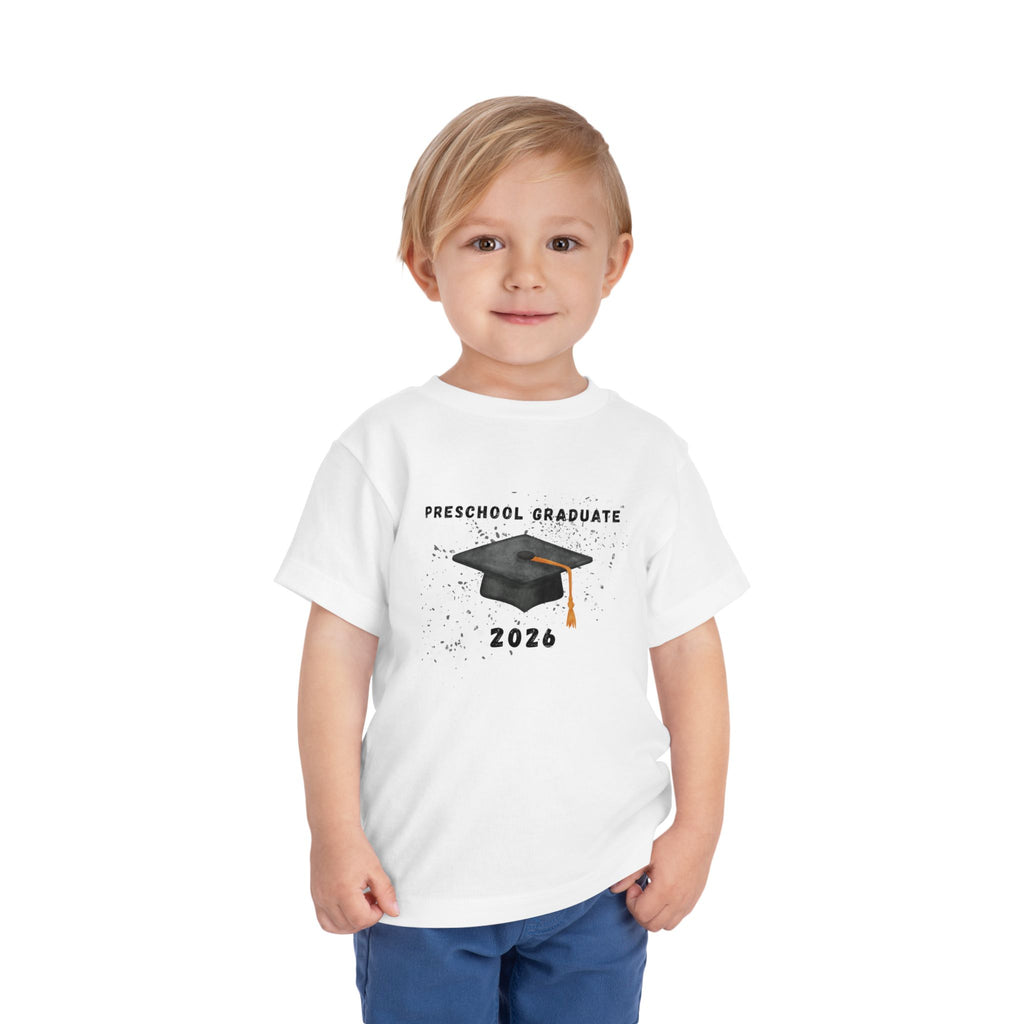 Preschool Graduate 2026 Toddler Tee - Graduation Cap Celebration Shirt