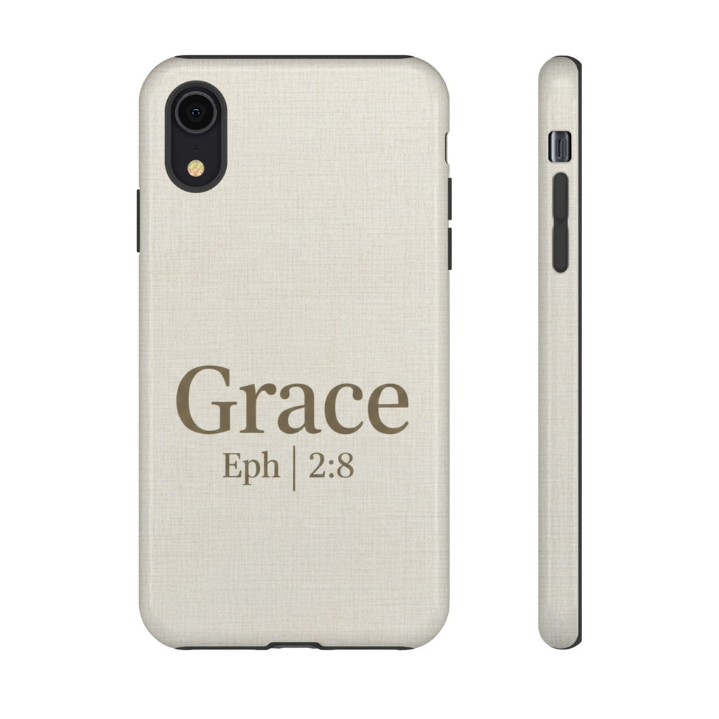 Grace (Ephesians 2:8) Phone Case — Minimalist Christian Inspirational Tough Case