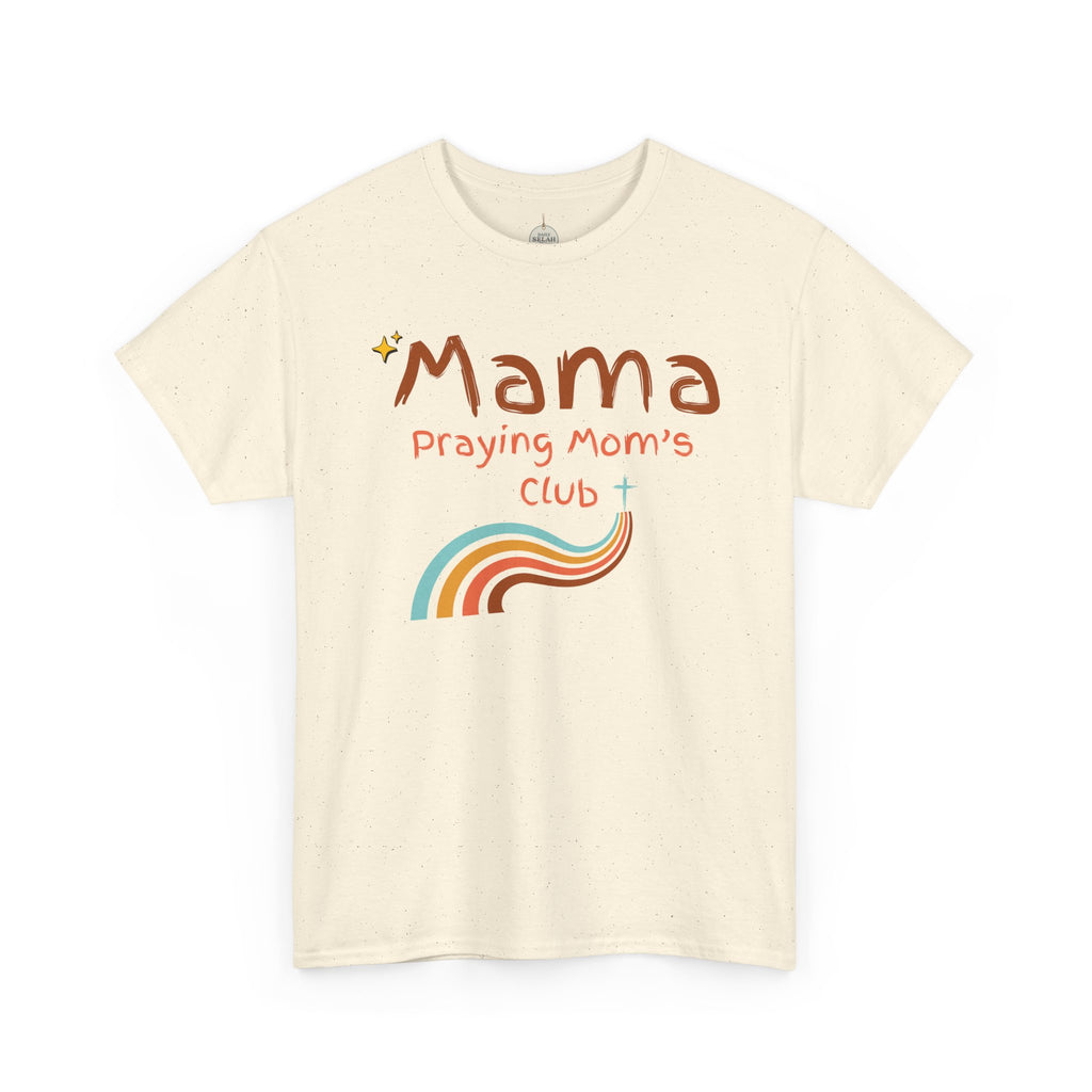 Mama Praying Mom's Club Tee — Inspirational Christian Mama T-Shirt with Rainbow - Mother's Day Gift