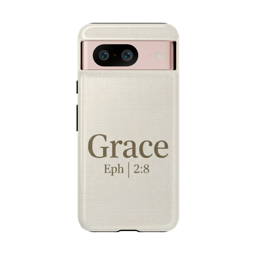Grace (Ephesians 2:8) Phone Case — Minimalist Christian Inspirational Tough Case