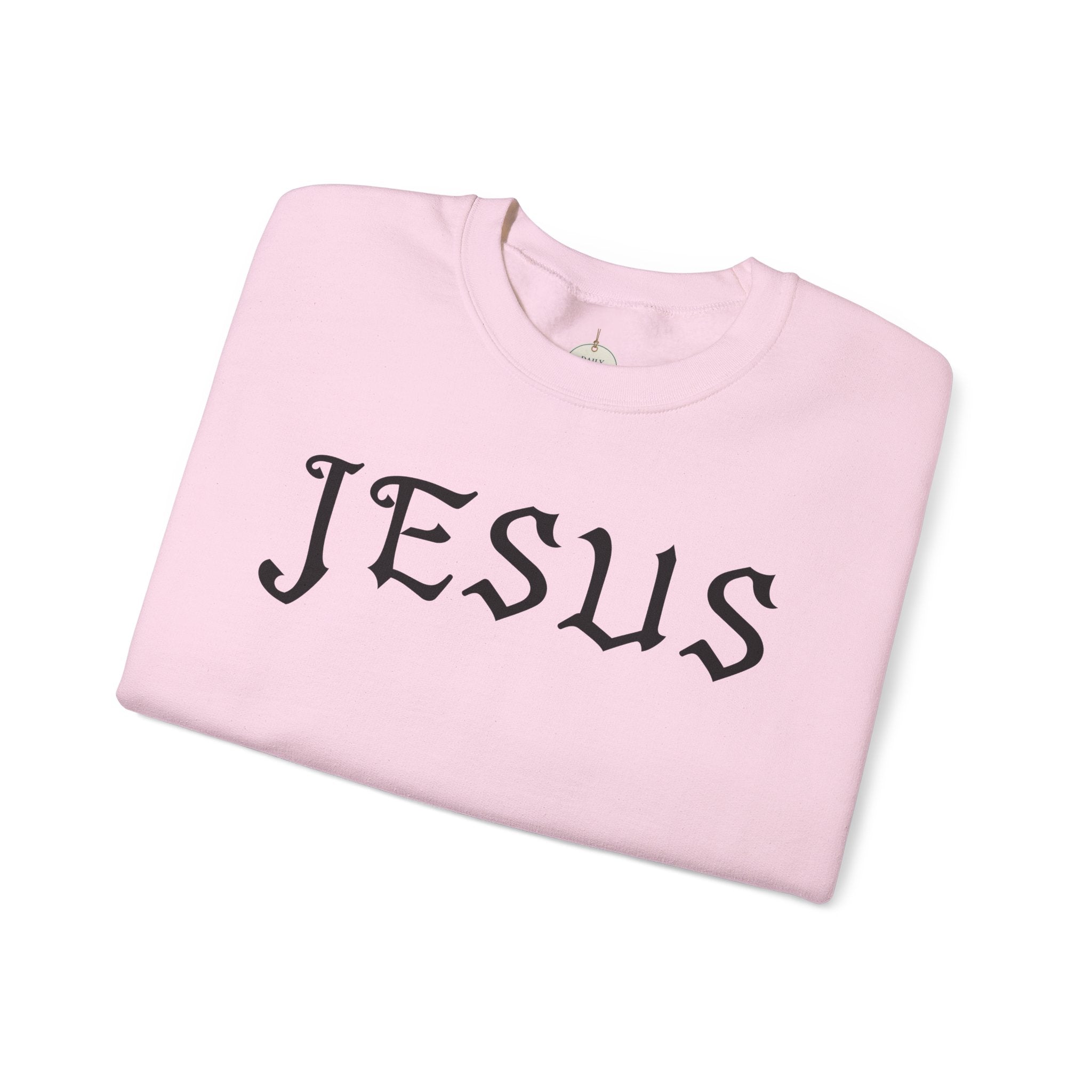 Jesus Crewneck Sweatshirt — Minimal Christian Faith Pullover