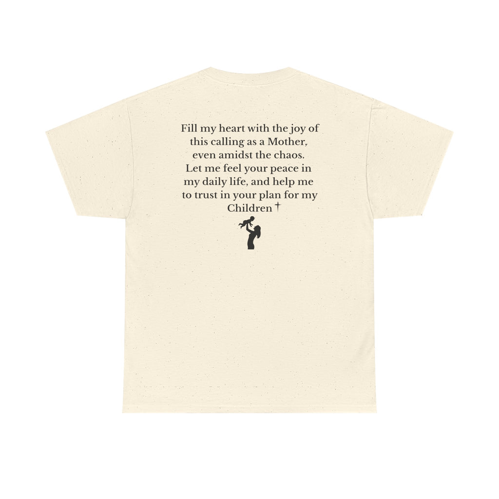 Mama Prayer T-Shirt — Front and Back Design Inspirational Christian Mom Tee with Back Prayer Quote - Mother's Day Gift