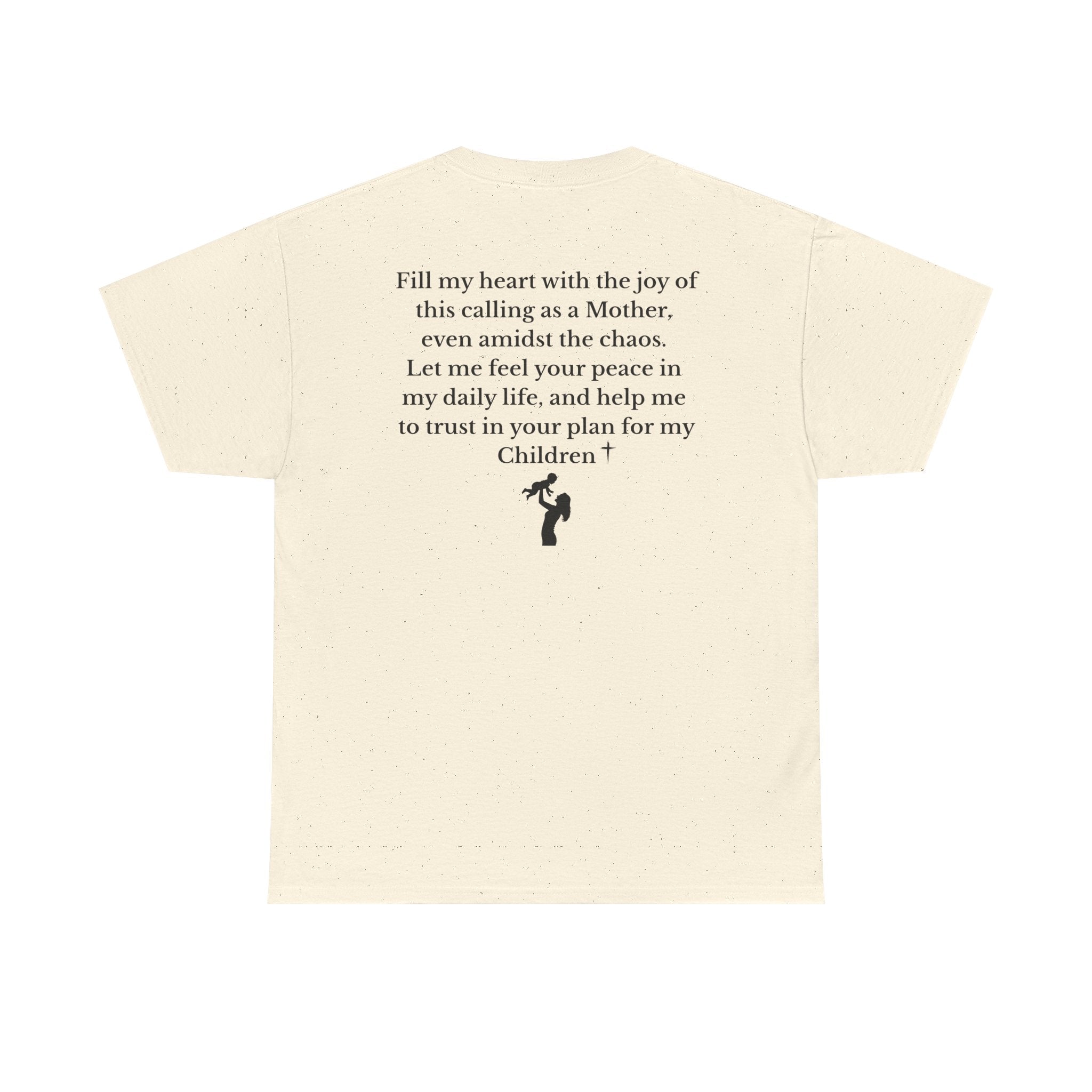 Mama Prayer T-Shirt — Front and Back Design Inspirational Christian Mom Tee with Back Prayer Quote - Mother's Day Gift