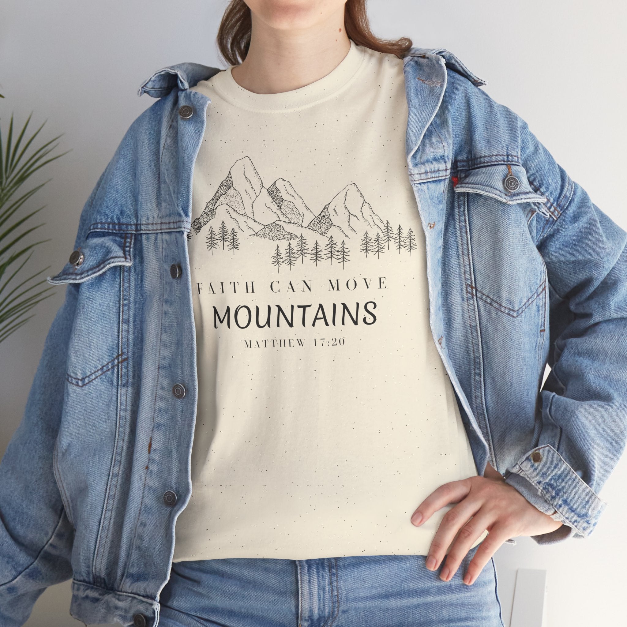 Faith Can Move Mountains T-Shirt | Christian Women's Tee