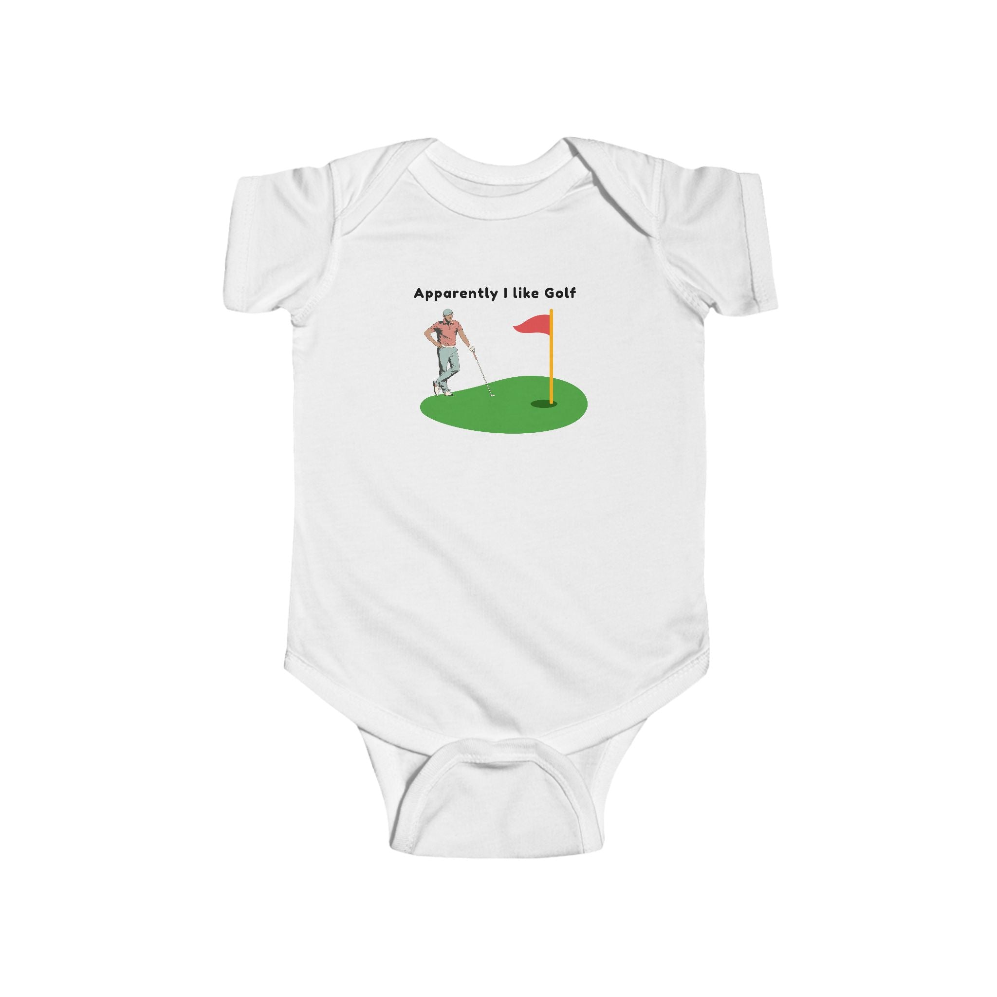 Infant Bodysuit - "Apparently I Like Golf" Cute Baby Golf Onesie