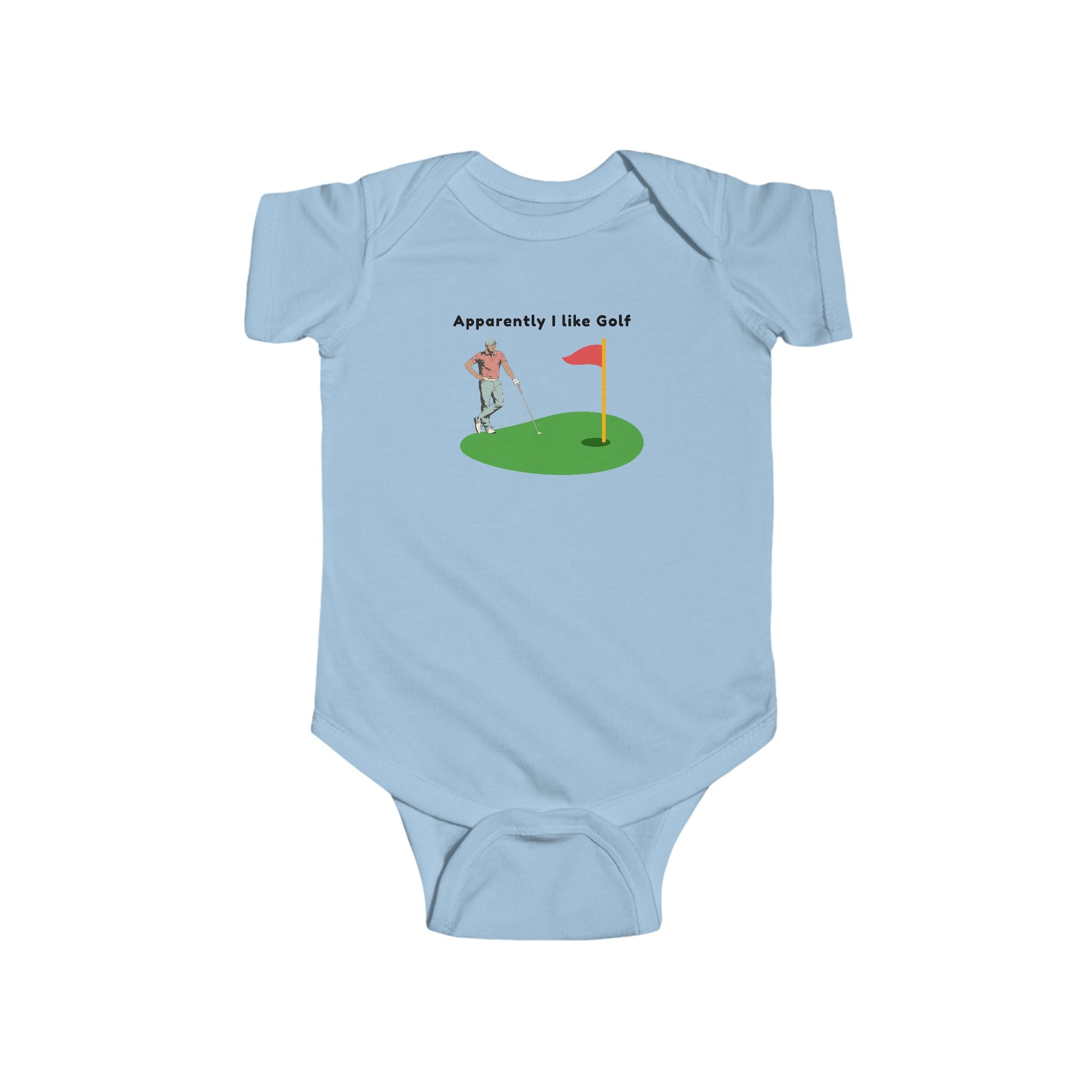 Infant Bodysuit - "Apparently I Like Golf" Cute Baby Golf Onesie