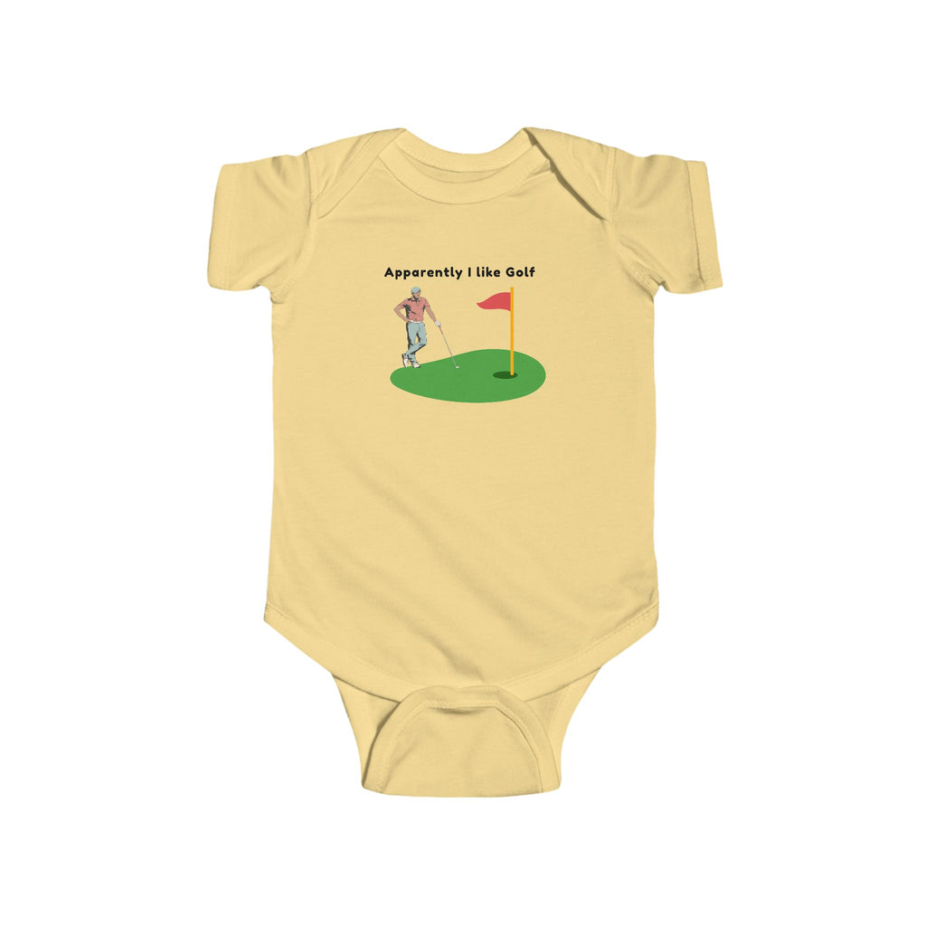 Infant Bodysuit - "Apparently I Like Golf" Cute Baby Golf Onesie