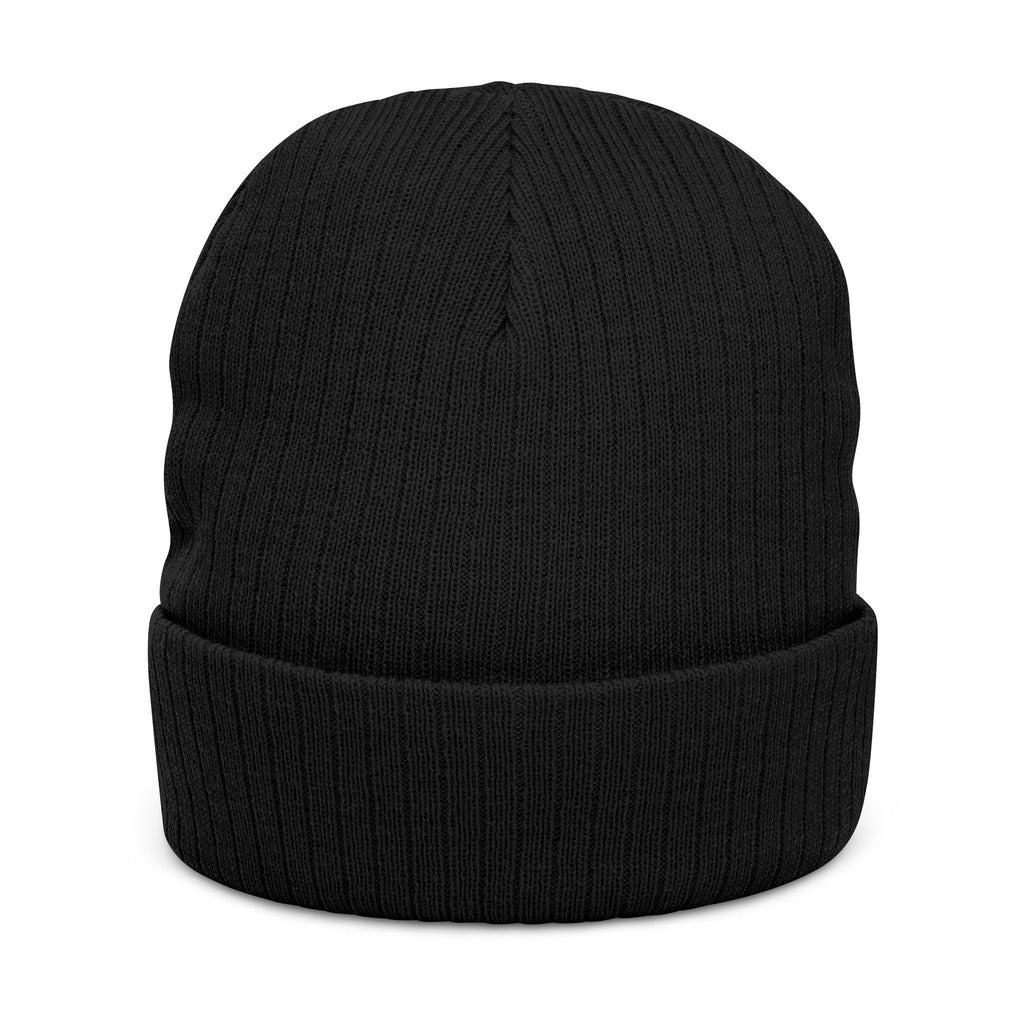 Blessed Embroidered Beanie — Ribbed Knit Winter Hat