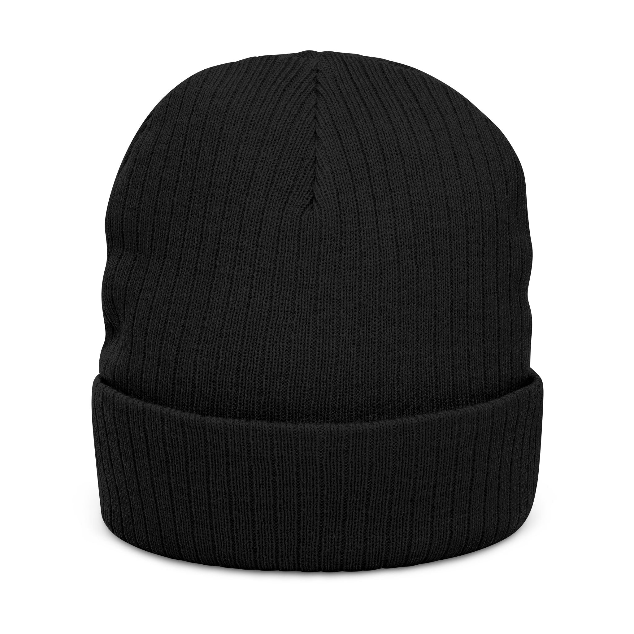 Blessed Embroidered Beanie — Ribbed Knit Winter Hat