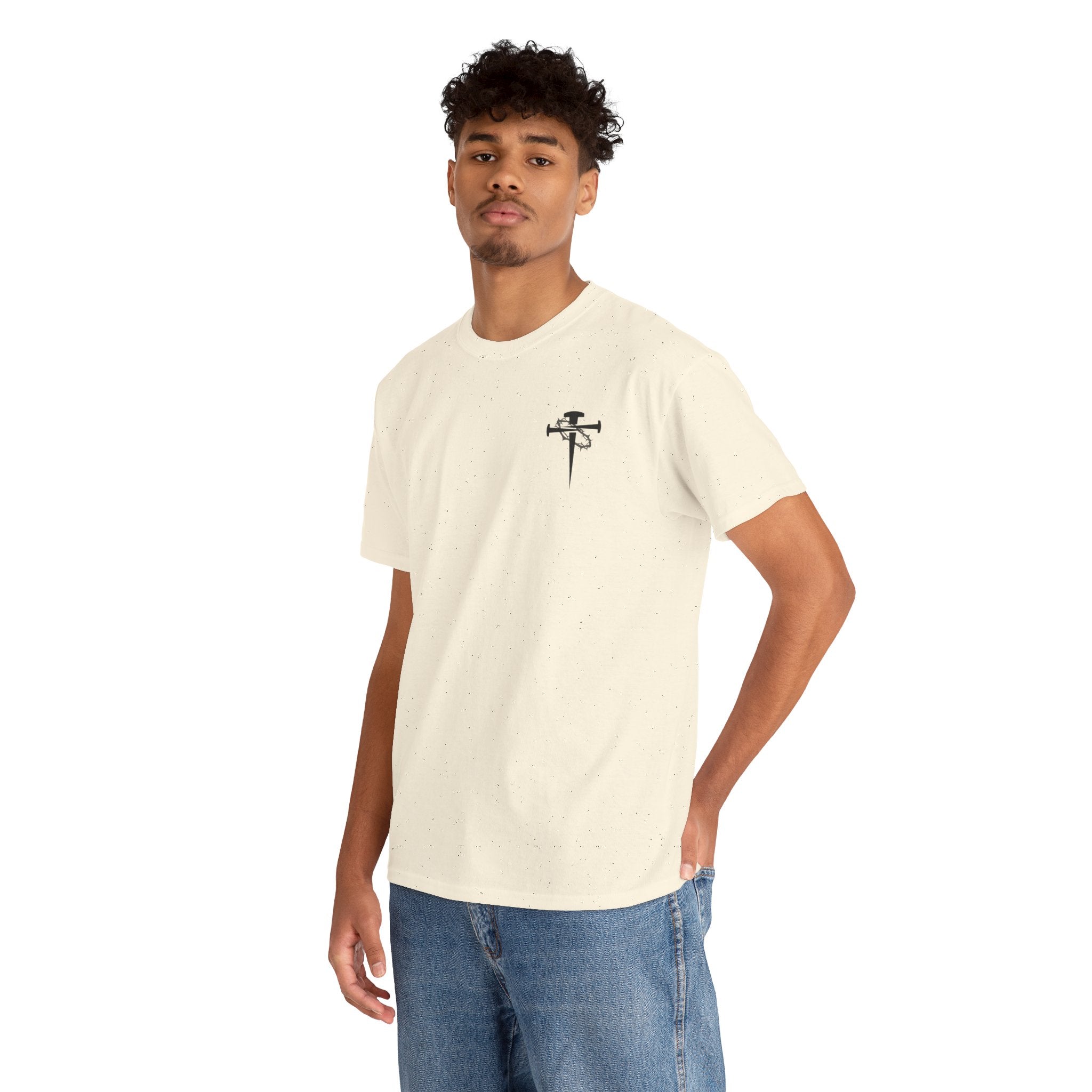 Cross & Dagger with Thorn of Crowns T-Shirt — Minimal Christian Chest Graphic