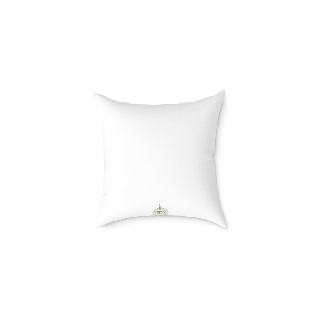 Abide Decorative Pillow — Minimalist Faith Inspired Canvas Throw Pillow with Typographic Text