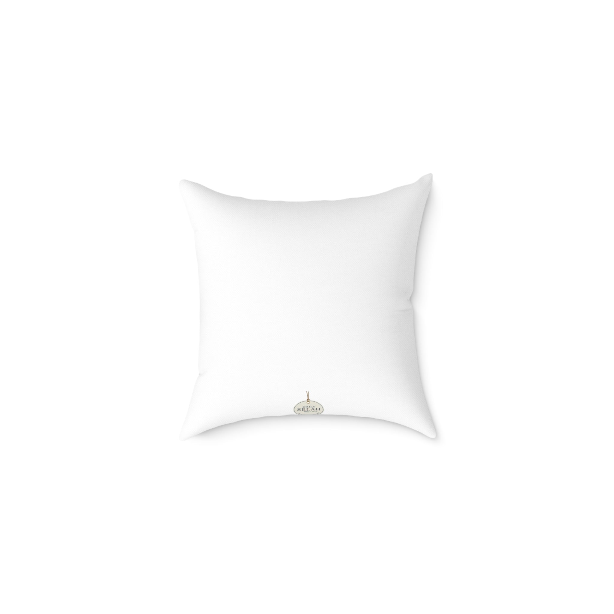 Abide Decorative Pillow — Minimalist Faith Inspired Canvas Throw Pillow with Typographic Text