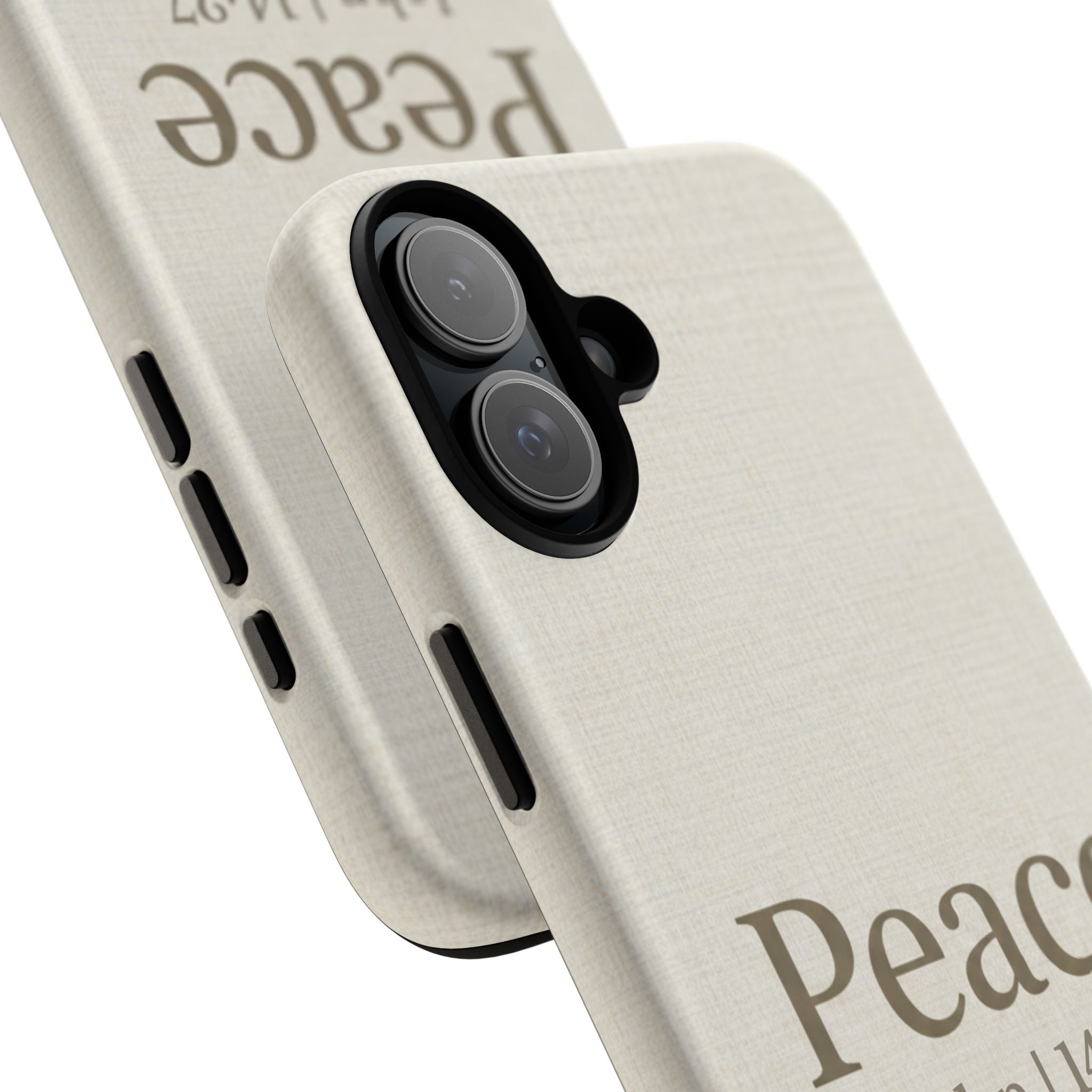 Peace (John 14:27) Phone Case — Minimalist Christian Scripture iPhone & Android Cover