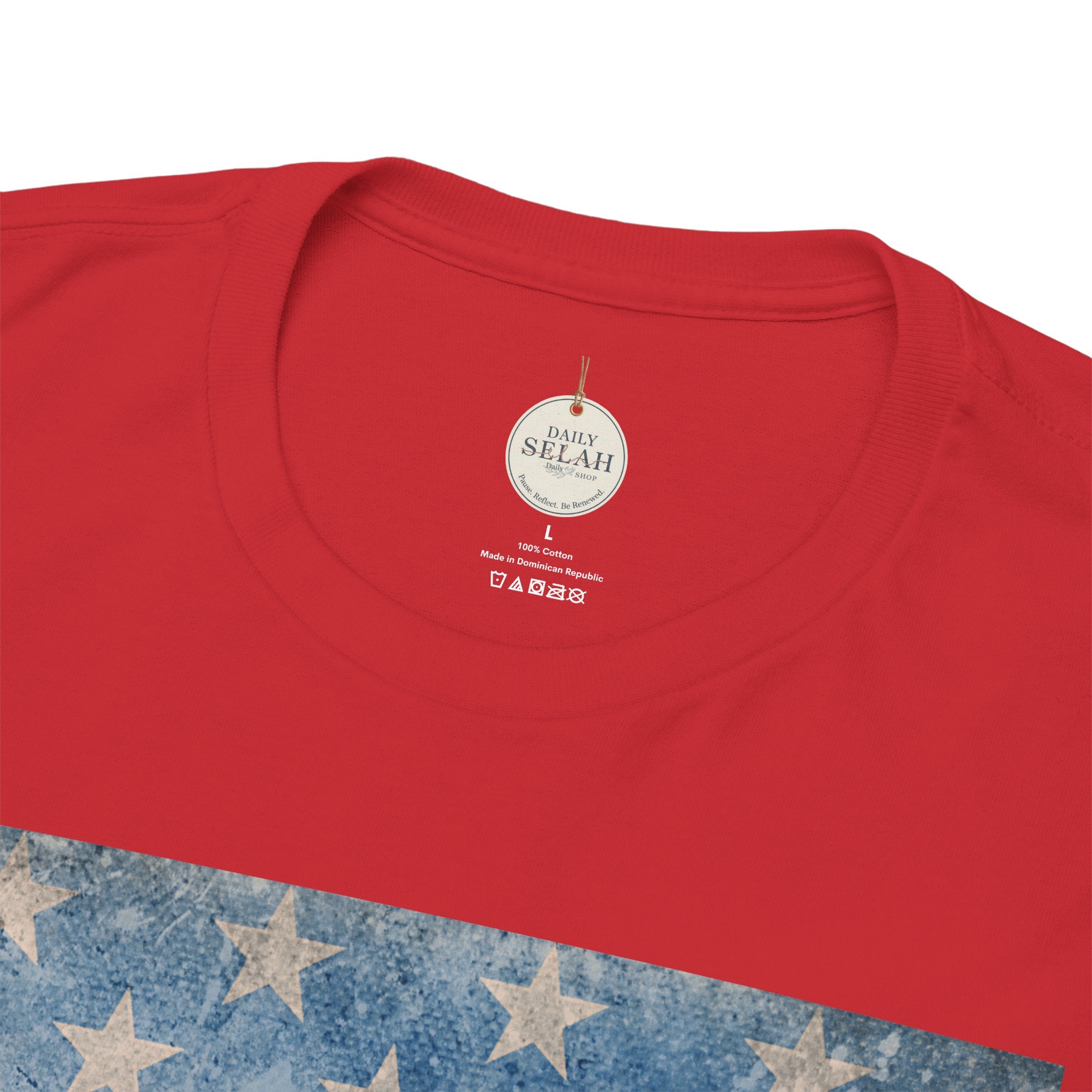 God First 250 Years Vintage American Flag  and Patriotic T-Shirt