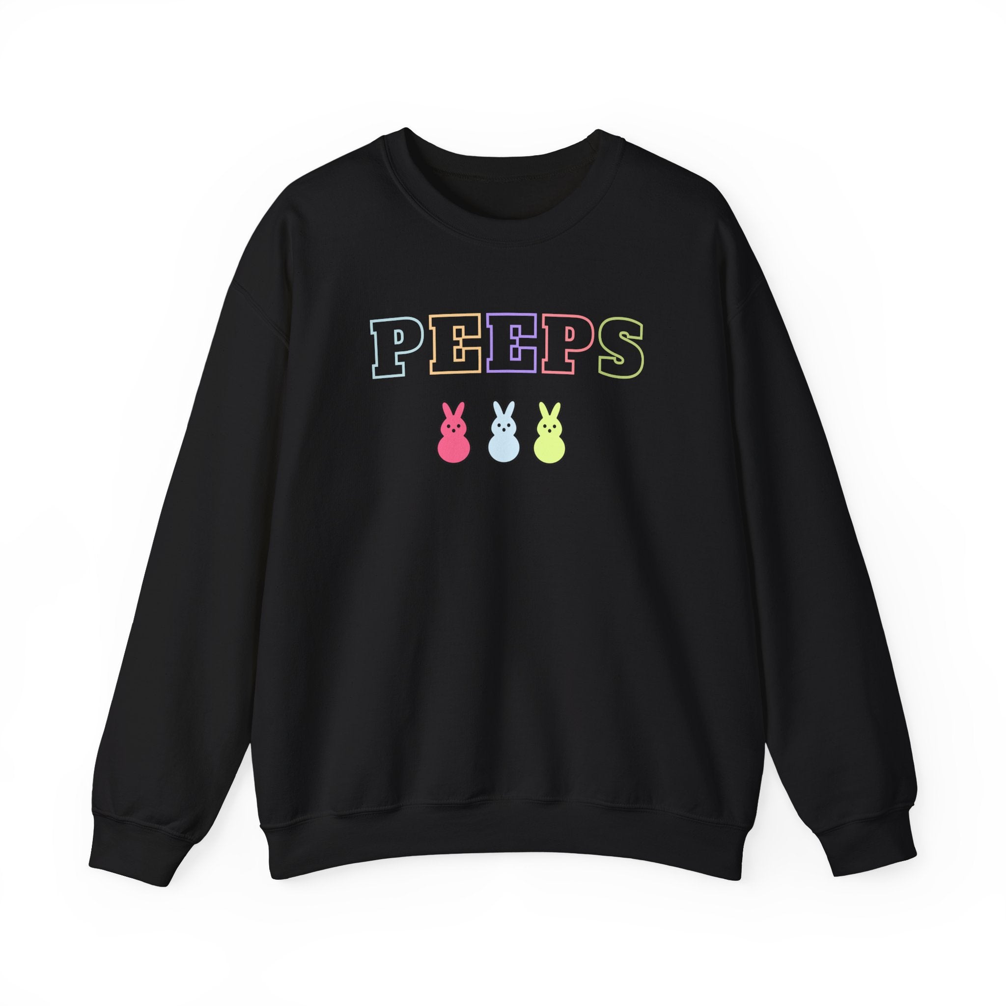 Peeps Easter Crewneck Sweatshirt — Pastel Bunny Candy Graphic