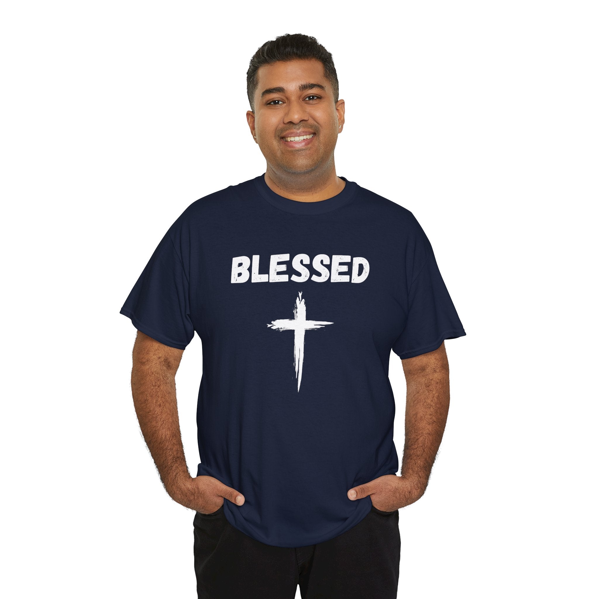Blessed Cross T-Shirt — Christian Faith Tee