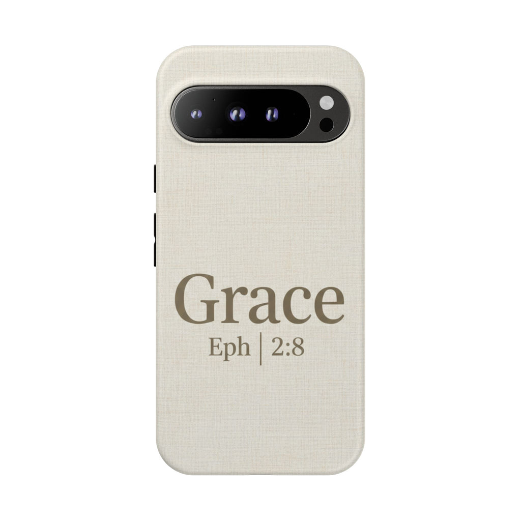 Grace (Ephesians 2:8) Phone Case — Minimalist Christian Inspirational Tough Case