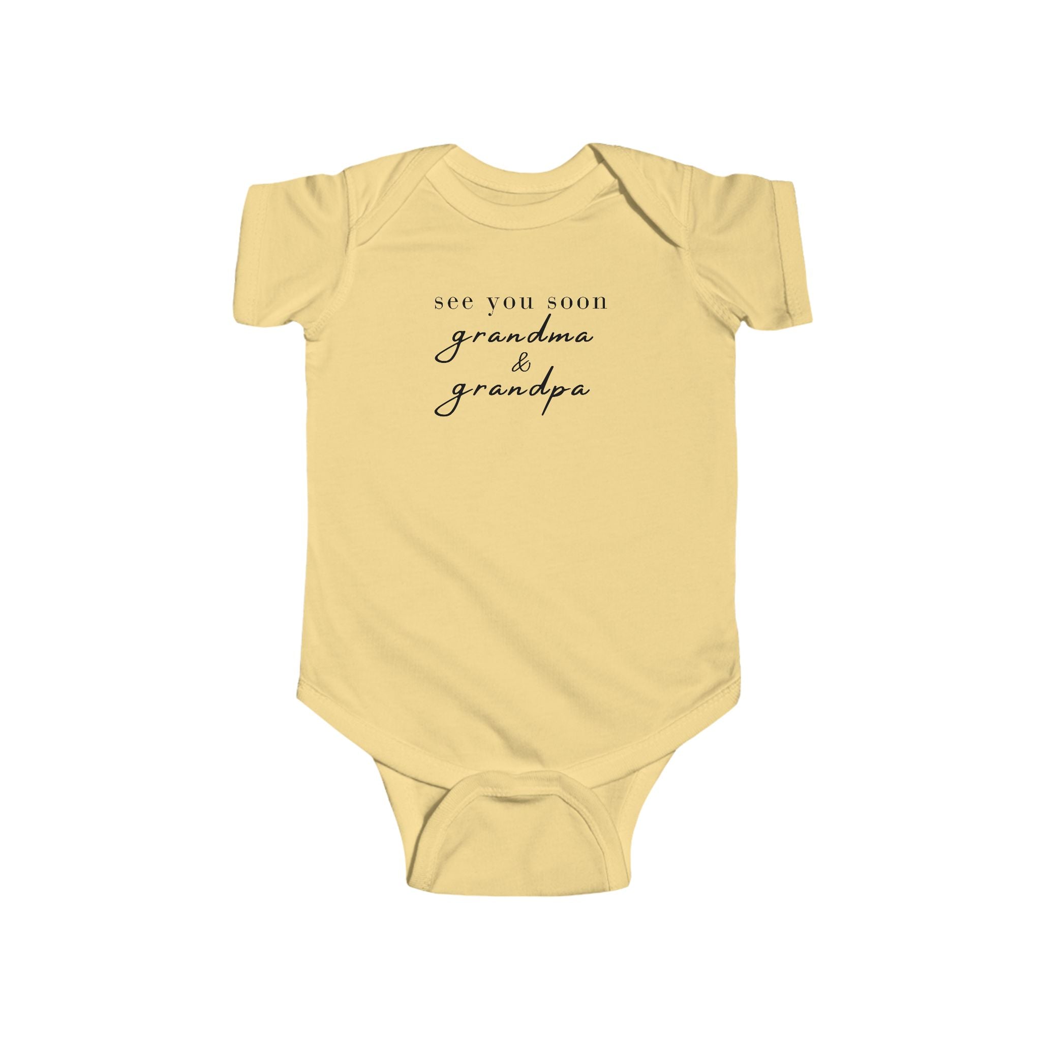 See you soon grandma & grandpa Infant Bodysuit | Pregnancy Announcement, New Baby Reveal