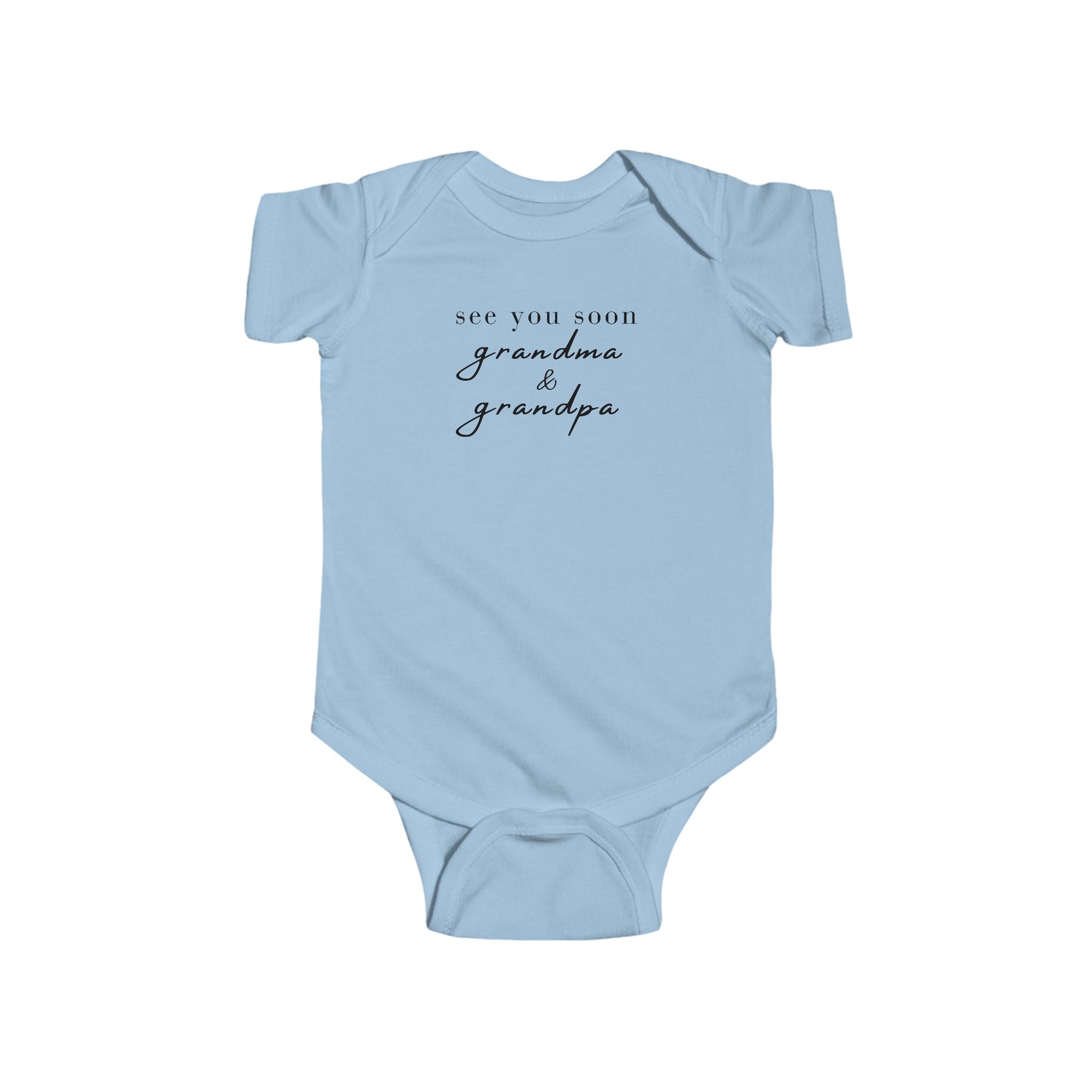 See you soon grandma & grandpa Infant Bodysuit | Pregnancy Announcement, New Baby Reveal