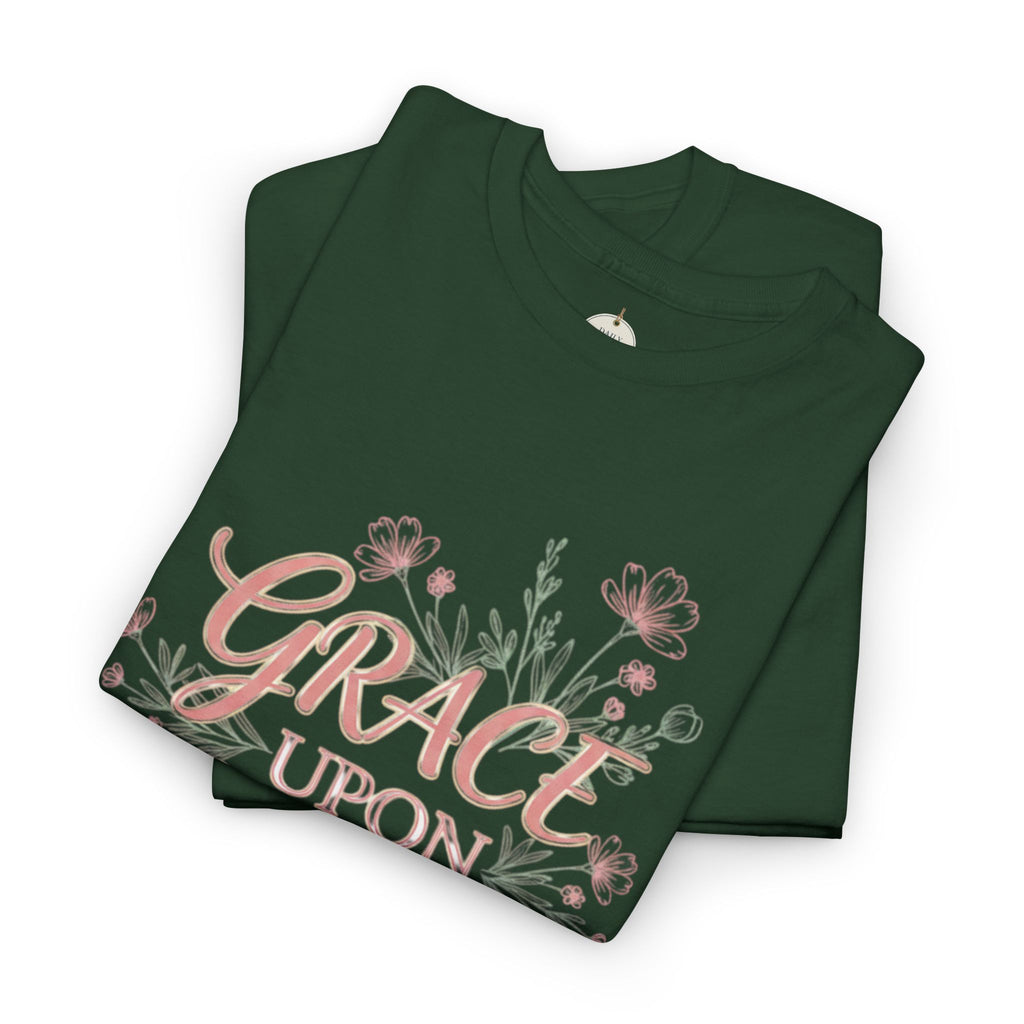 Grace Upon Grace Tee — John 1:16 Floral Christian T-Shirt