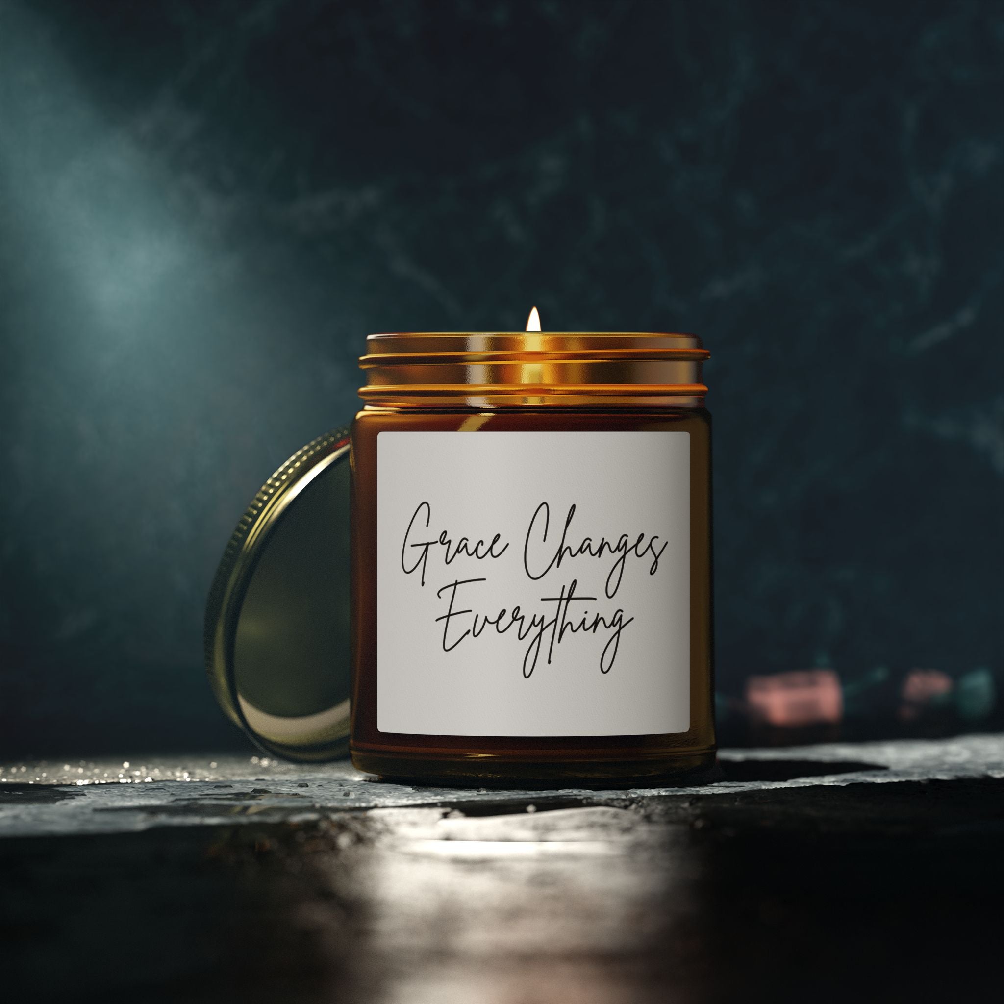 Scented Candle — "Grace Changes Everything" Faith Inspired (4oz & 9oz)