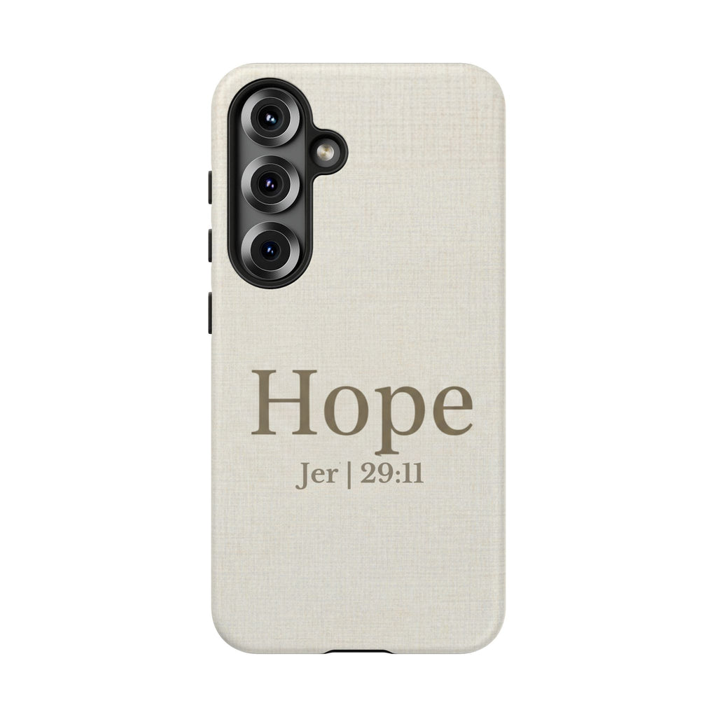 Hope (Jeremiah 29:11) Phone Case — Minimalist Christian Inspirational Cover