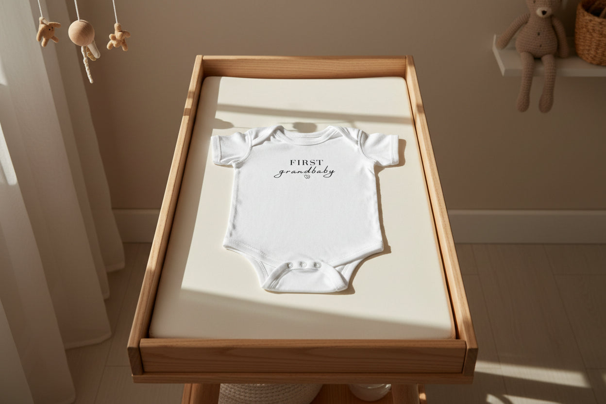 First Grandbaby Infant Bodysuit – New Baby Announcement Onesie